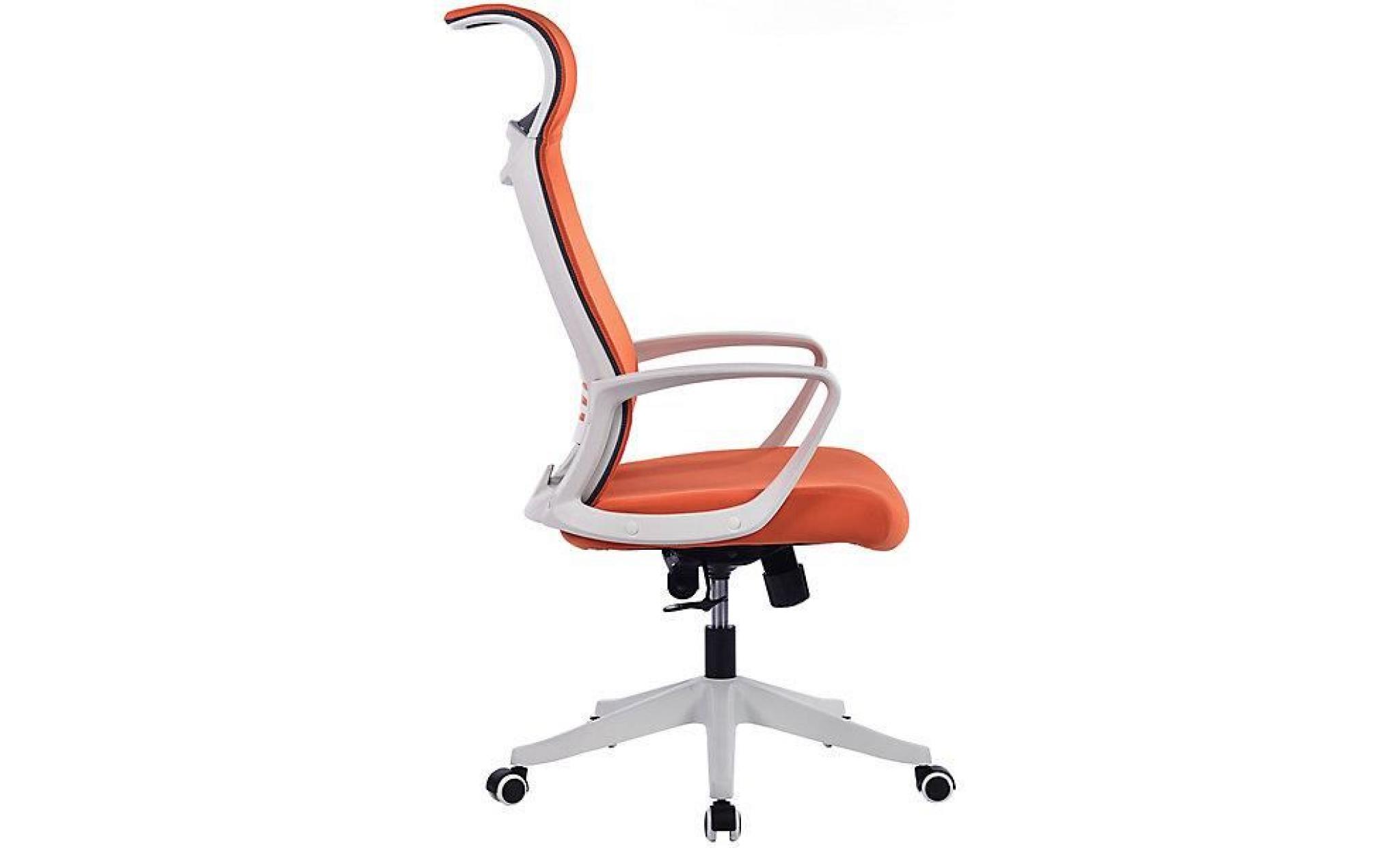 chaise pivotante de bureau spectra   dossier design avec  appuie tête, noir   pas cher