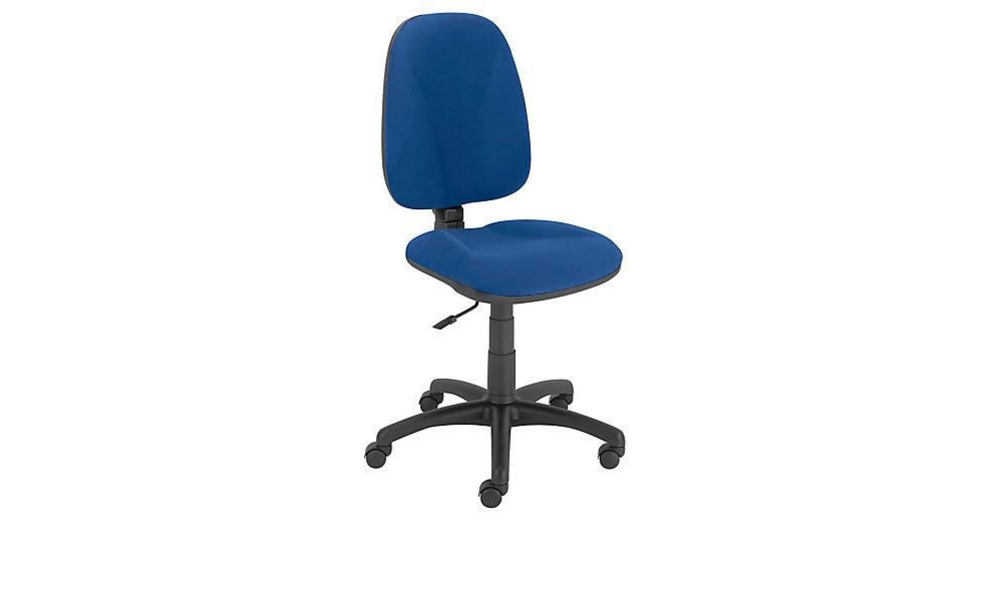 chaise pivotante standard, mécanisme synchrone coloris habillage bleu  