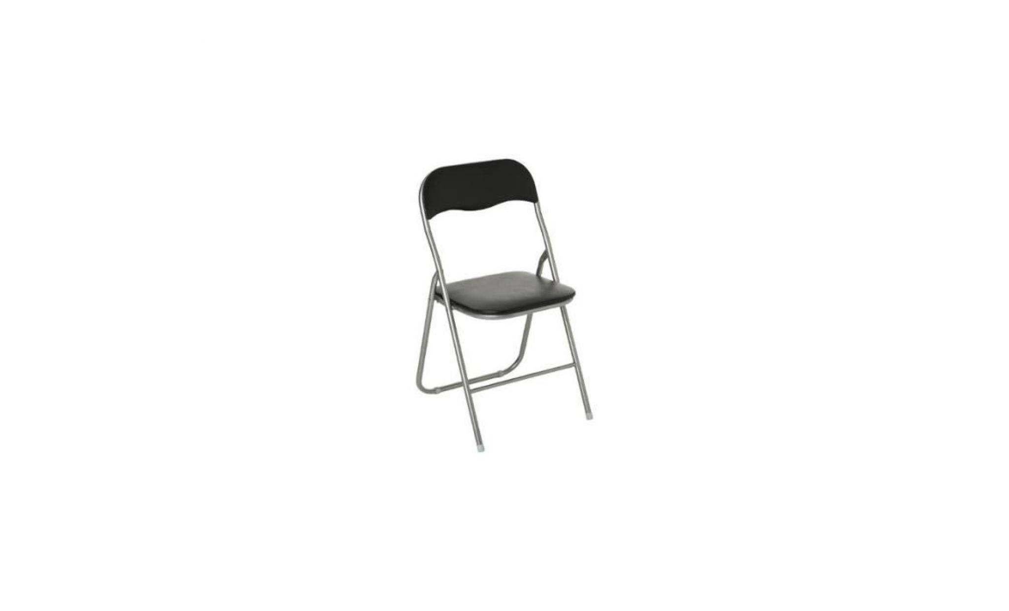 chaise pliante   basic   noir 79,5 cm
