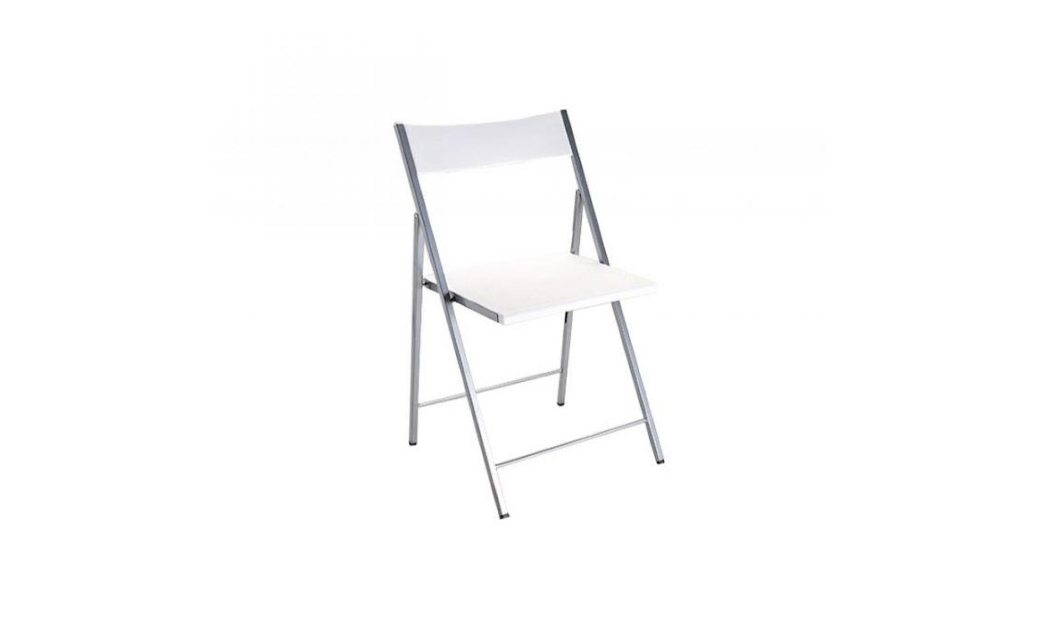 chaise pliante blanche bilbao