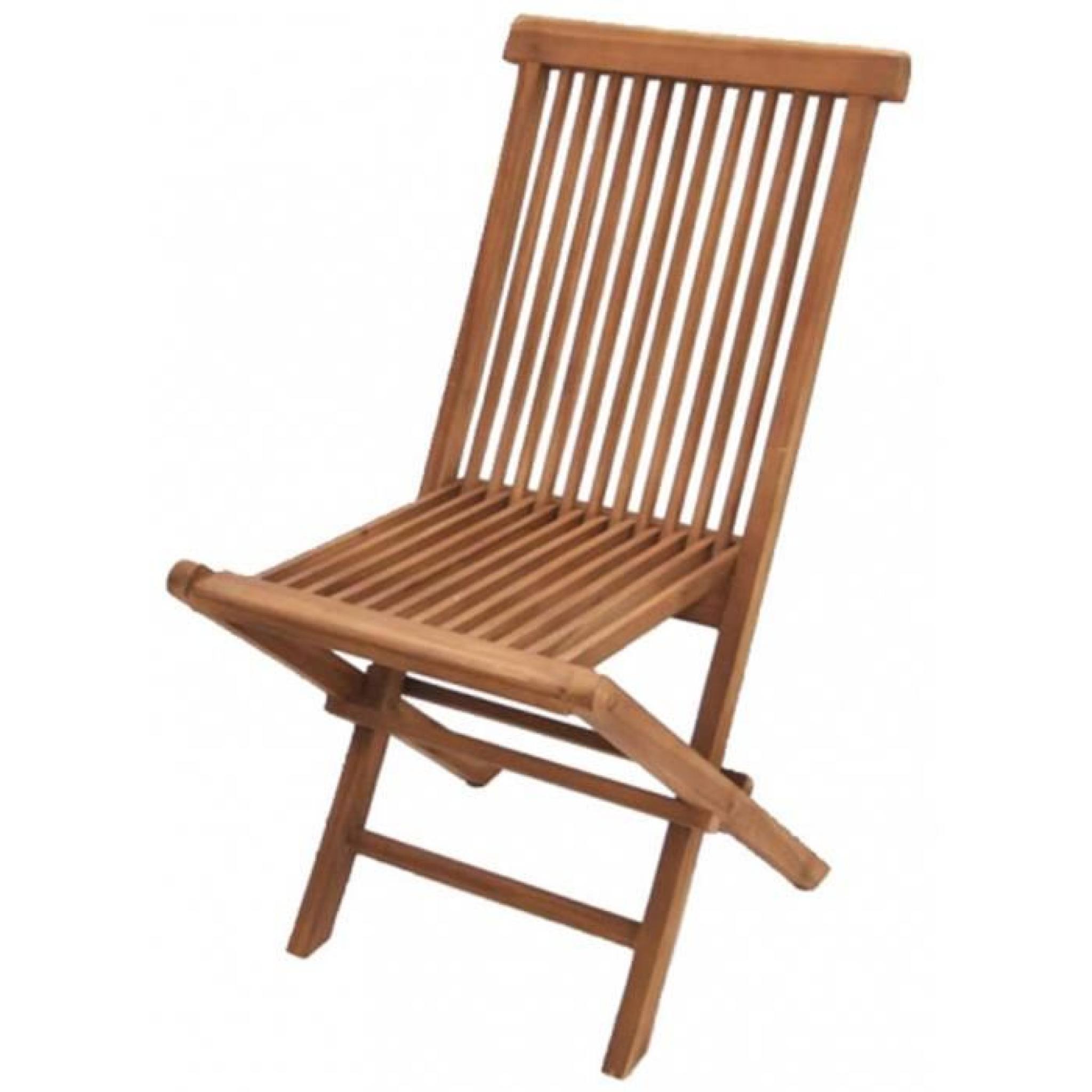 Chaise pliante de jardin, H90 x L62 x P45 cm
