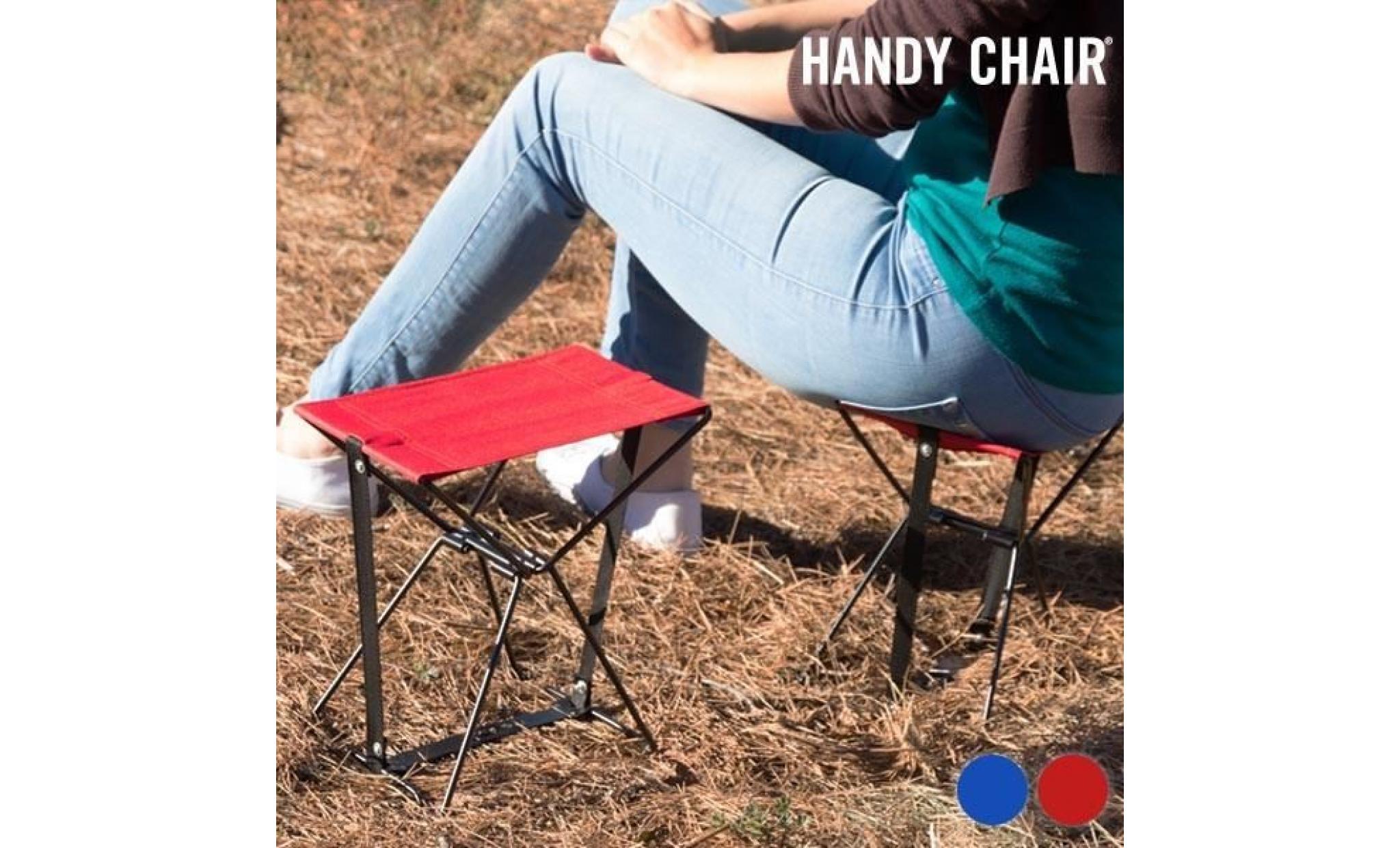chaise pliante handy chair   couleur:bleu