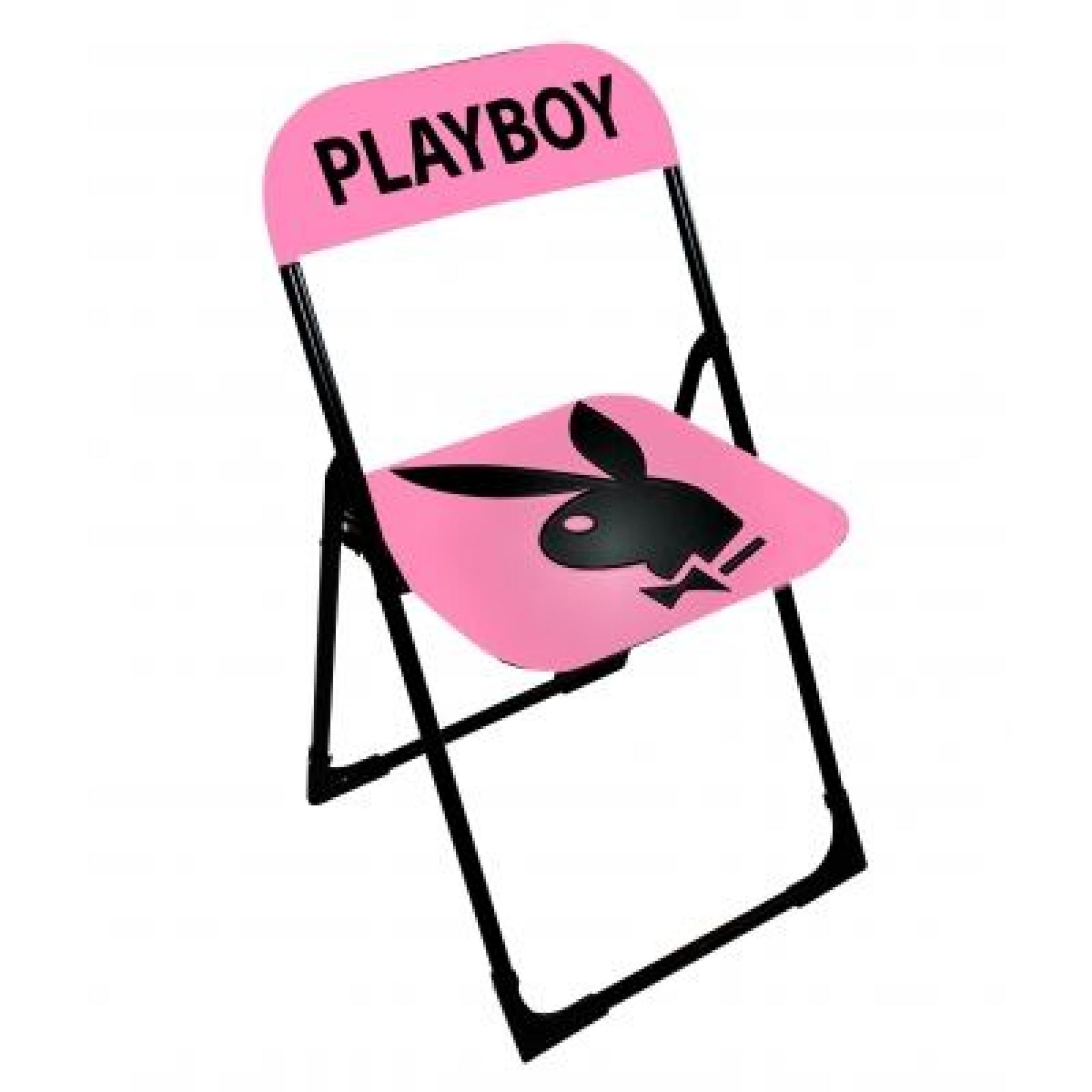 Chaise pliante Playboy rose