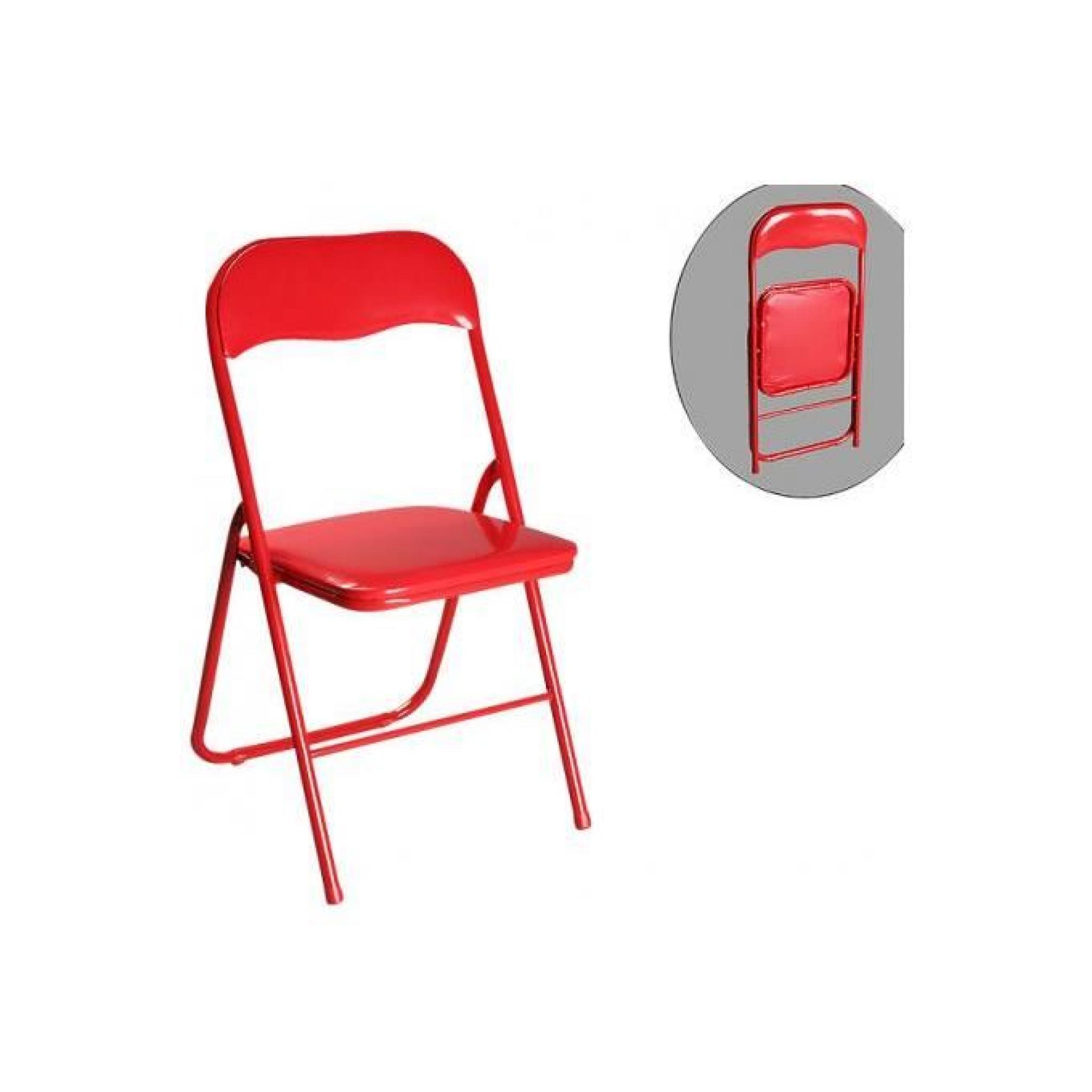 Chaise pliante rouge Estrada