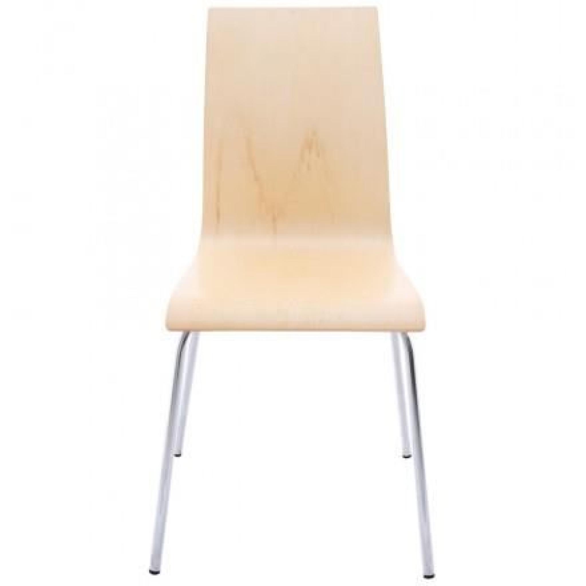 Chaise polyvalente OUST en bois et métal chromé (bois naturel) pas cher