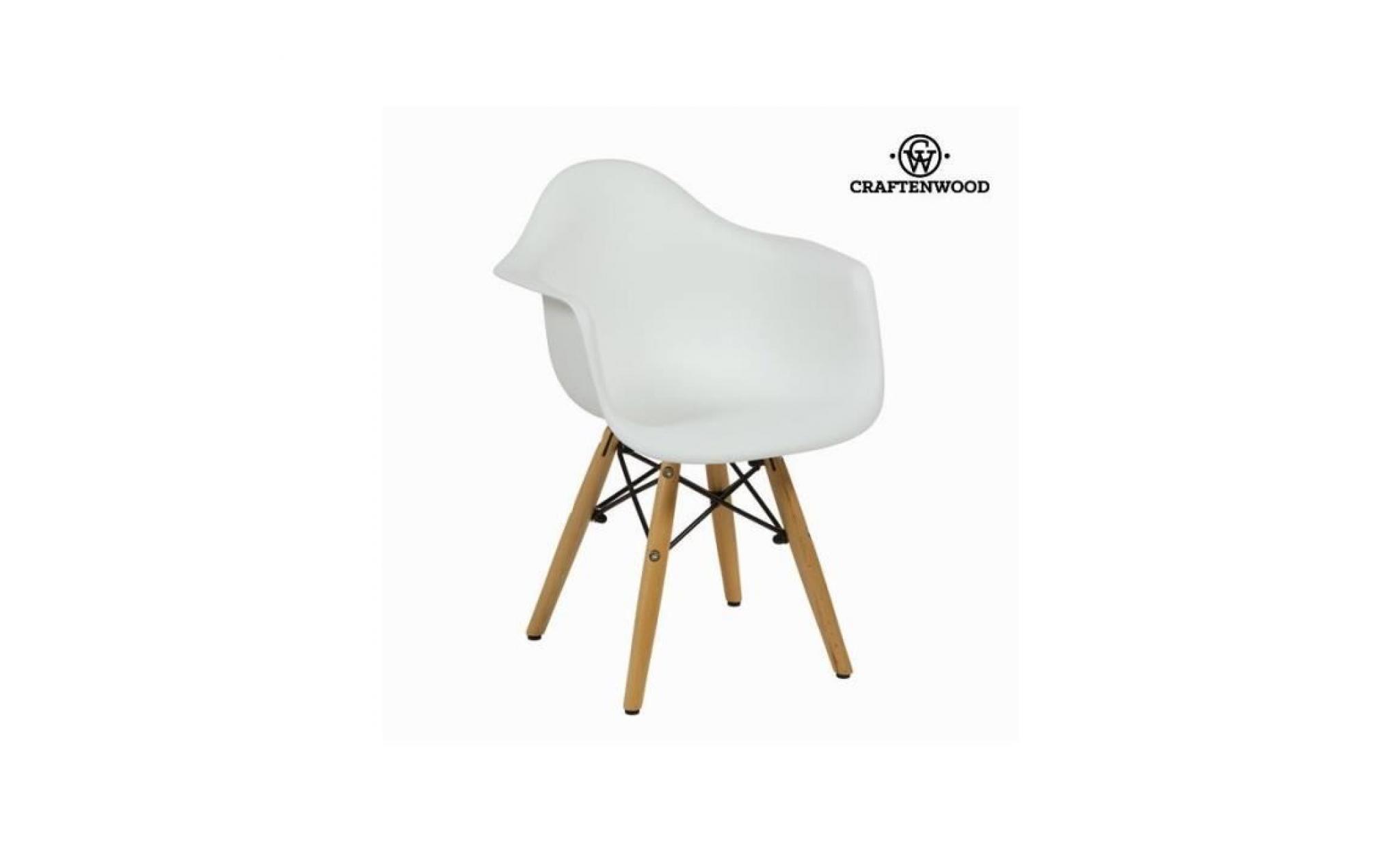 chaise pour enfant blanche en hêtre by craften wood