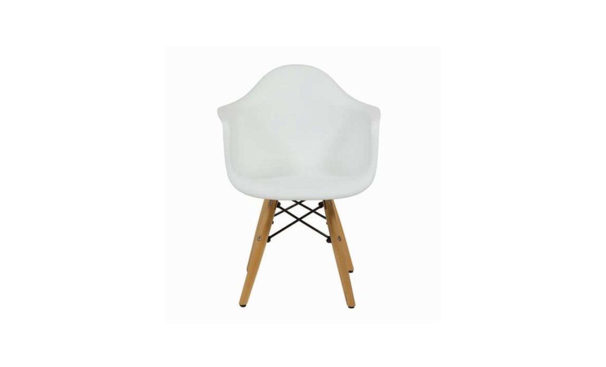 chaise pour enfant blanche en hêtre by craften wood pas cher