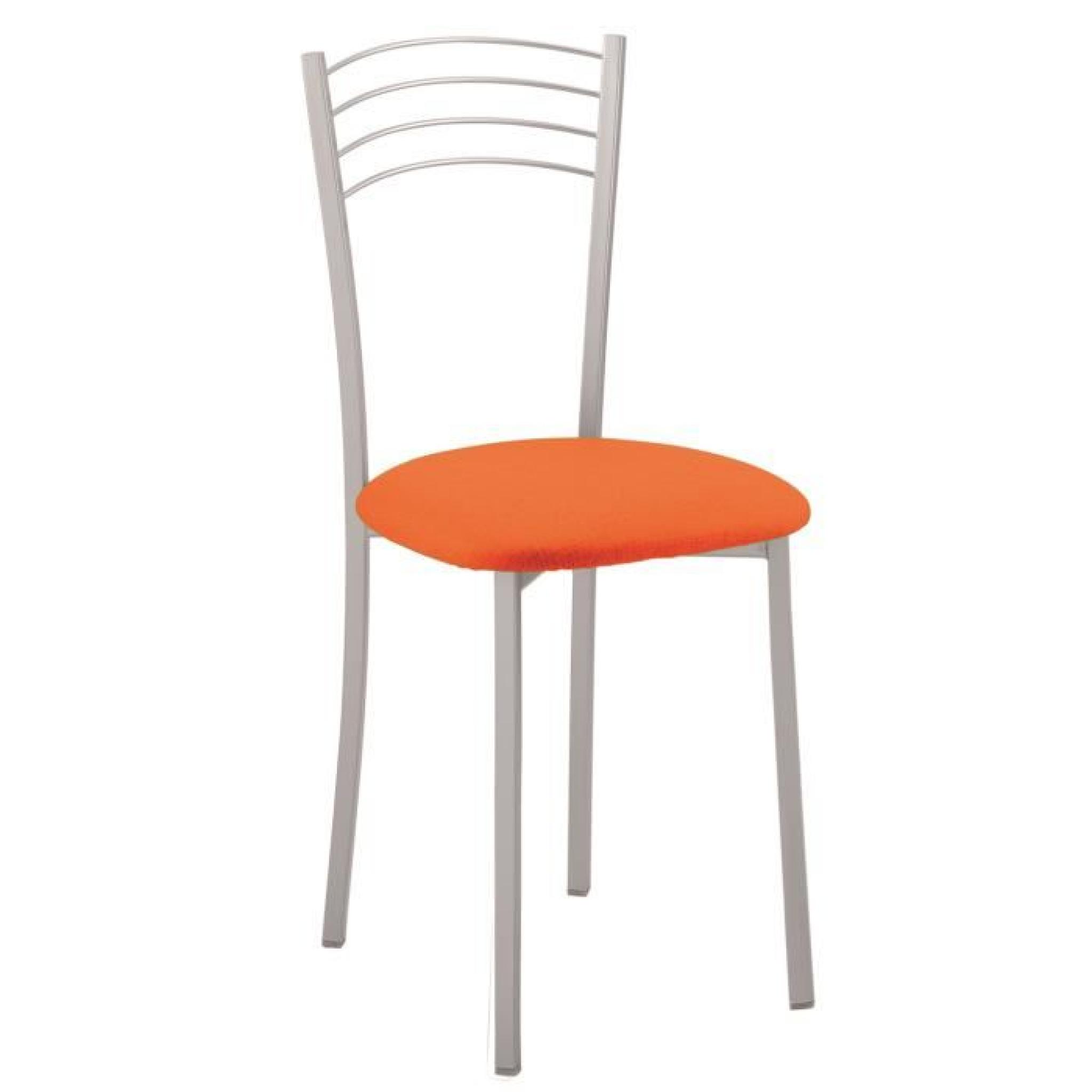 Chaise revetus orange, 400 x 450 x 890 mm