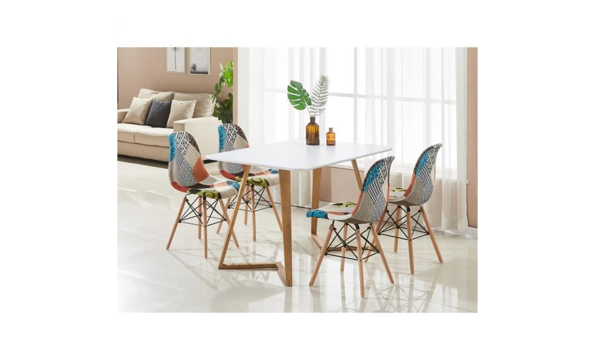 chaise scandinave moderne de patchwork dinant la chaise ou la chaise de bureau ou la chaise de cuisine ou la chaise de coiffeuse pas cher