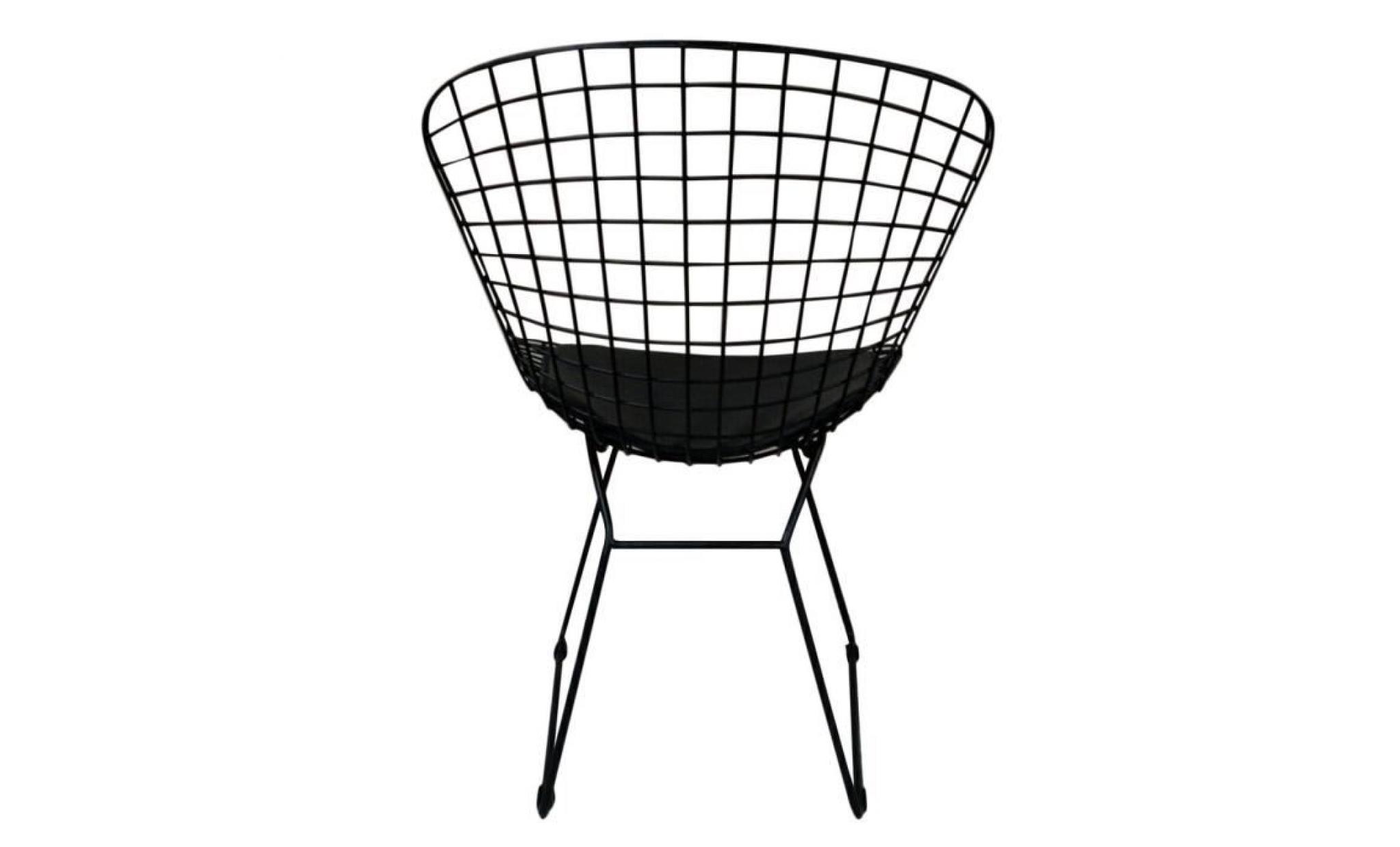 chaise style industrielle en métal chaise grille vintage de salon salle à manger pas cher