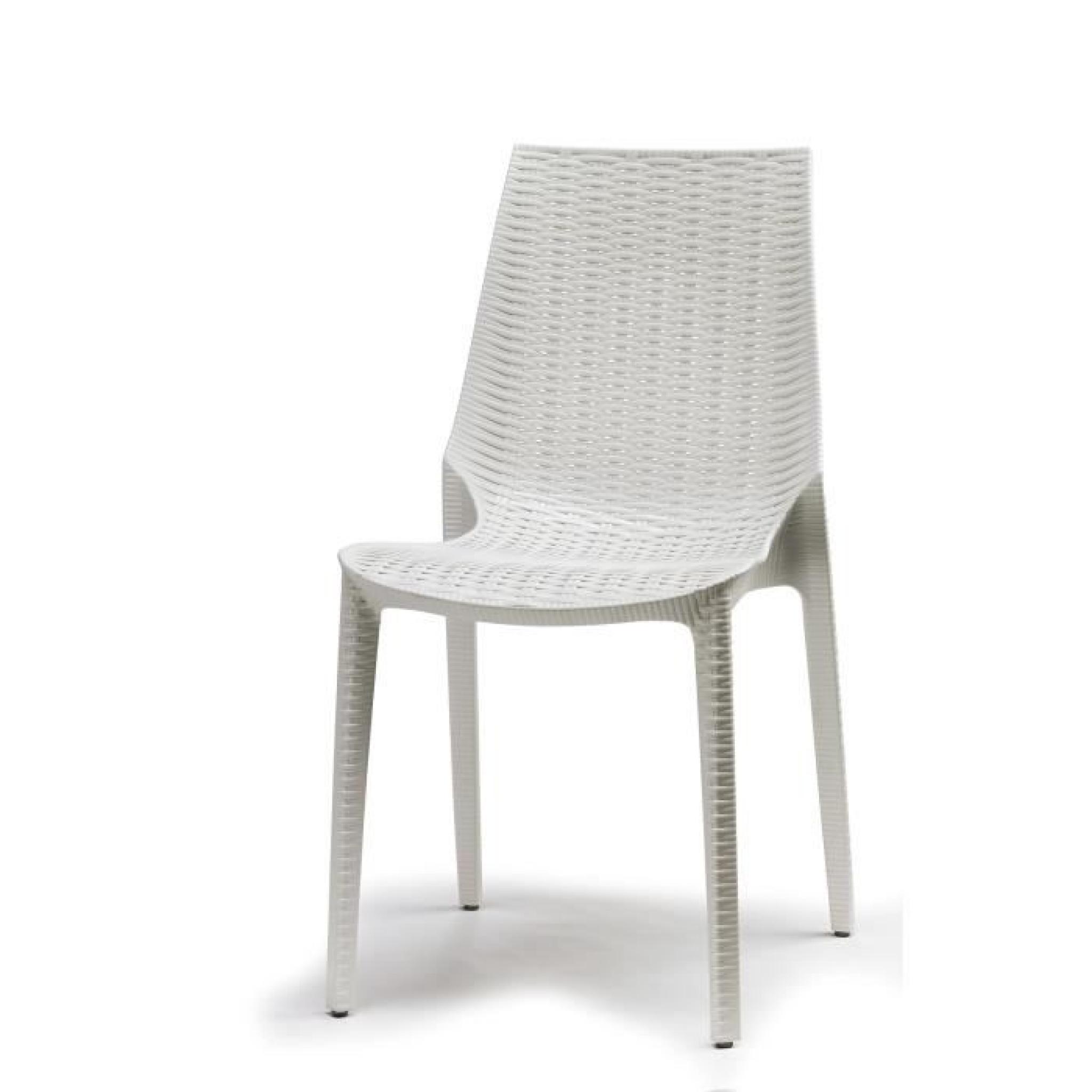 Chaise tissee blanche design - LUCREZIA blanche - deco
