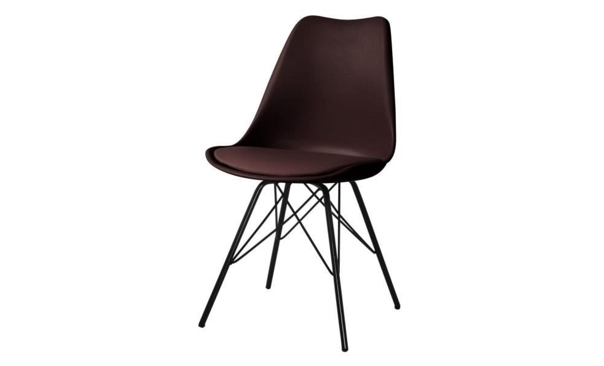 chaise tower metal colours black chocolat