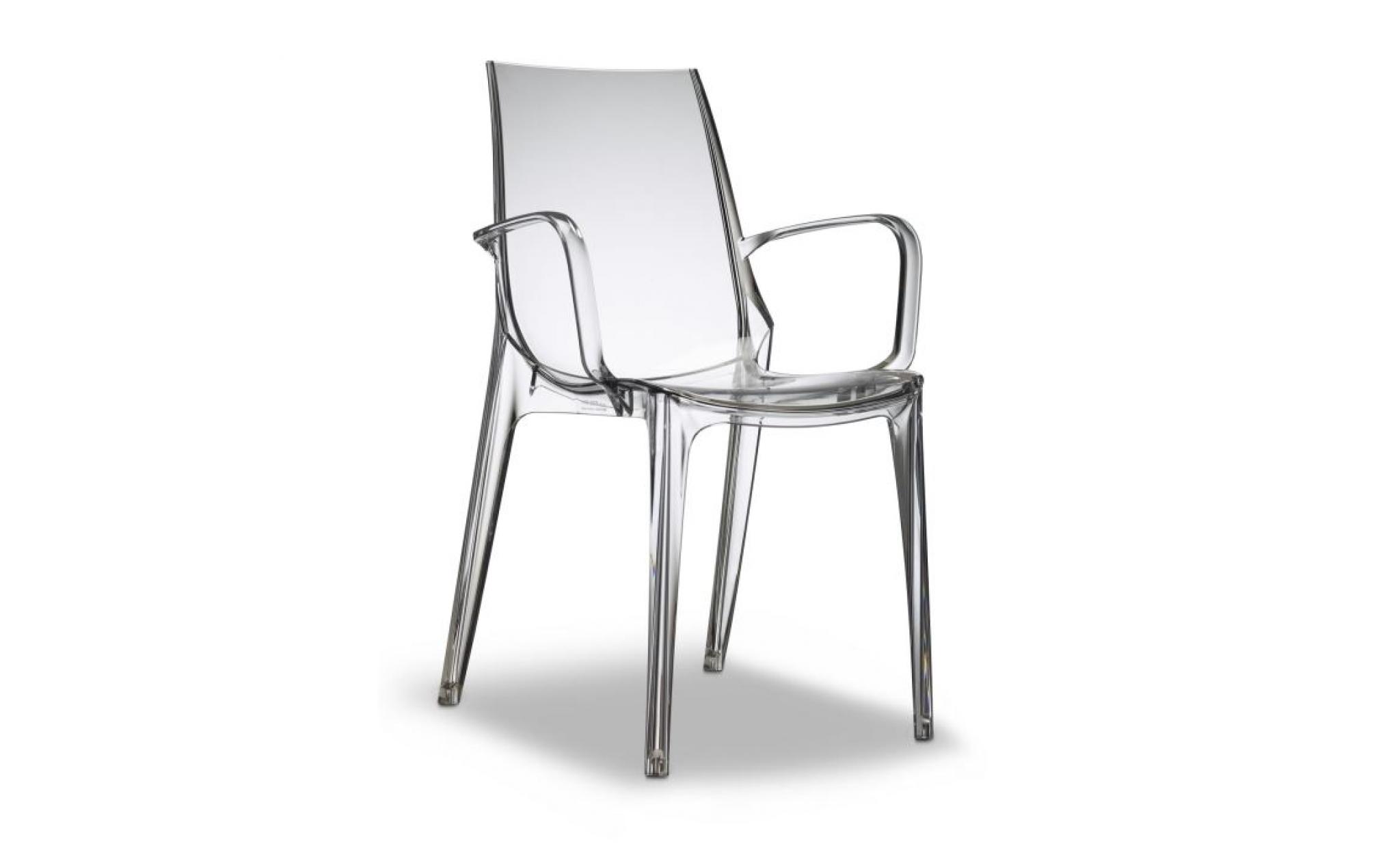 chaise transparente design avec accoudoirs   va…