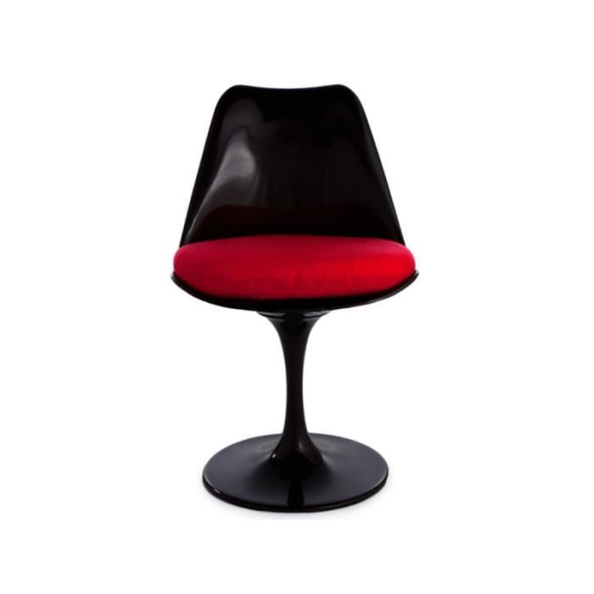 Chaise Tulip Saarinen - Noir pas cher