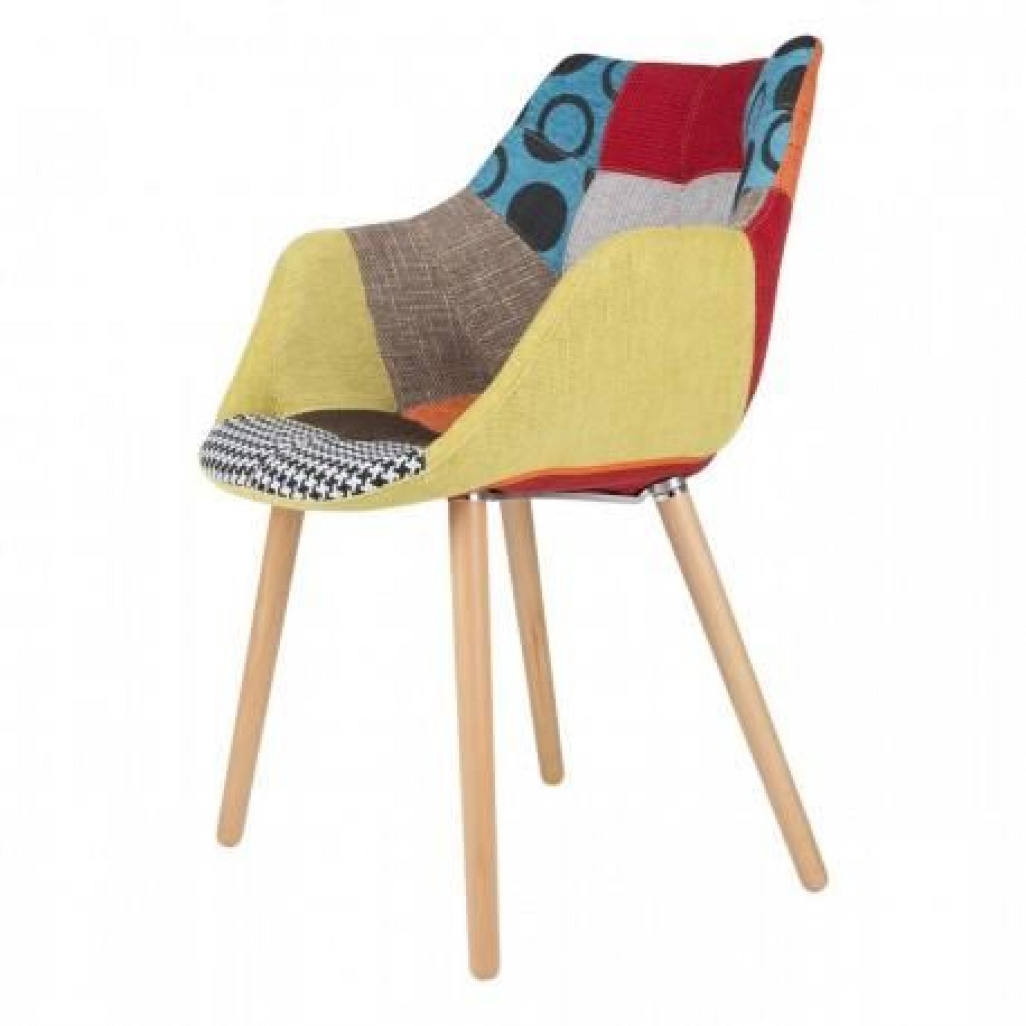 Chaise Twelve Patchwork Zuiver - Multi-couleurs