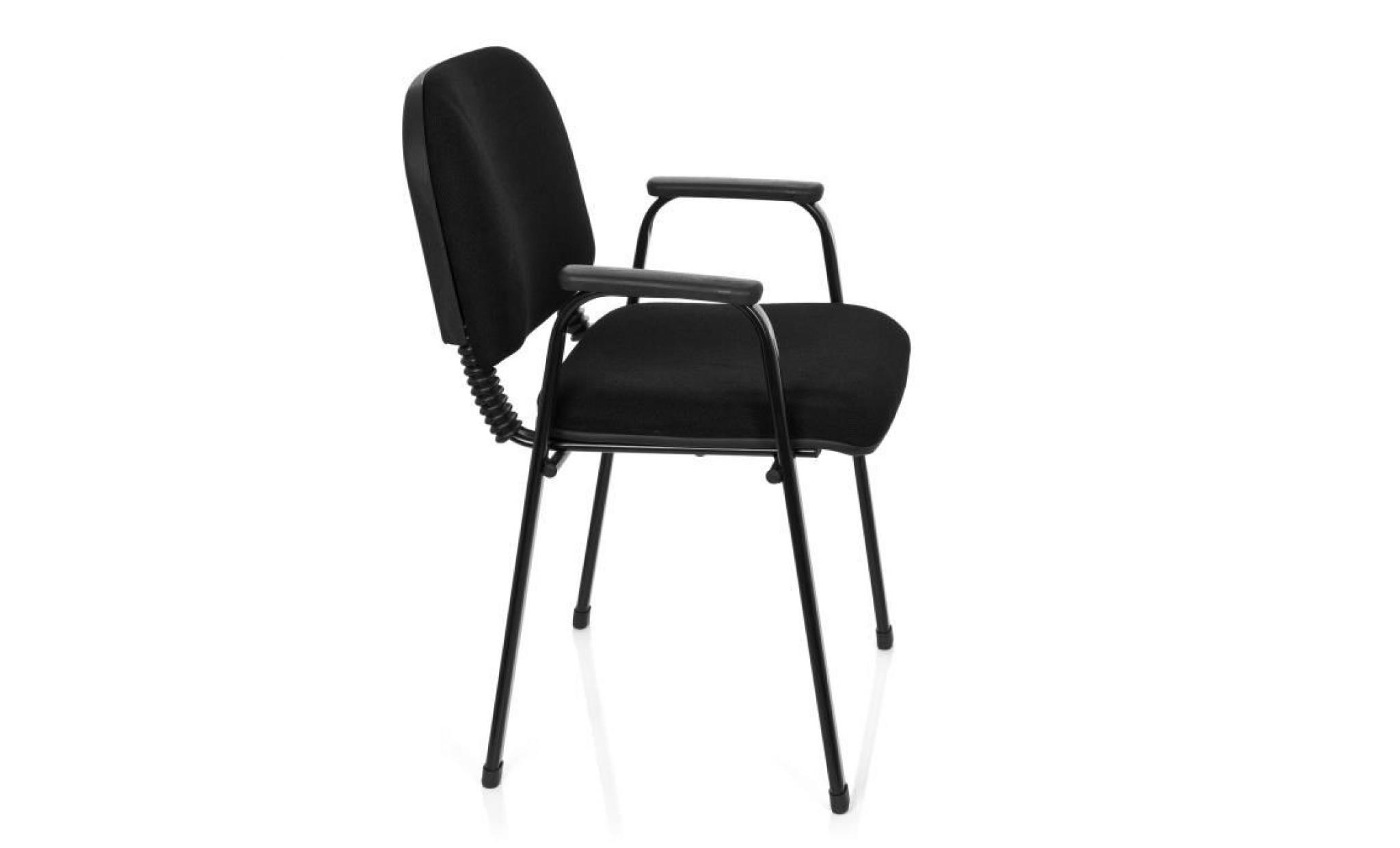 chaise visiteur / chaise xt 650 noir/noir hjh office pas cher
