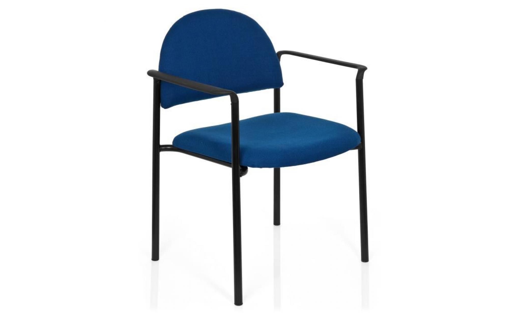 chaise visiteur / chaise xt 700 noir/bleu hjh office
