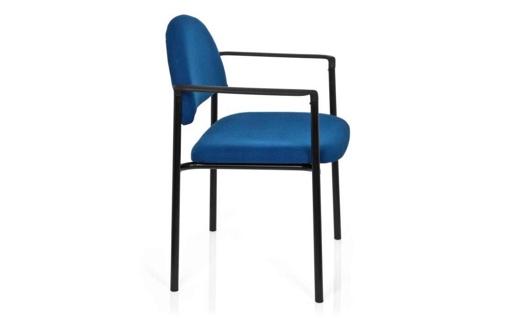 chaise visiteur / chaise xt 700 noir/bleu hjh office pas cher