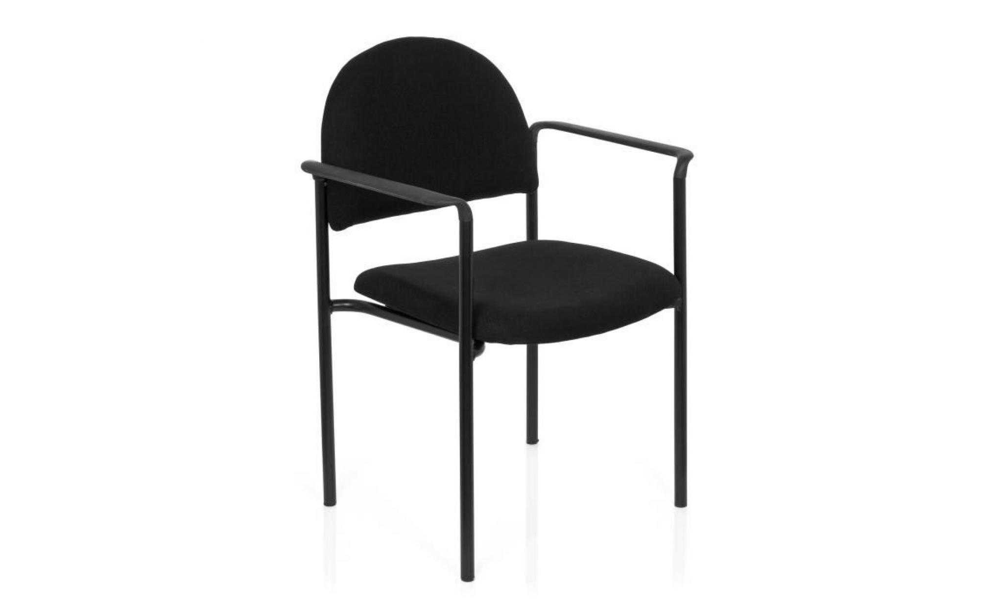 chaise visiteur / chaise xt 700 noir/noir hjh office