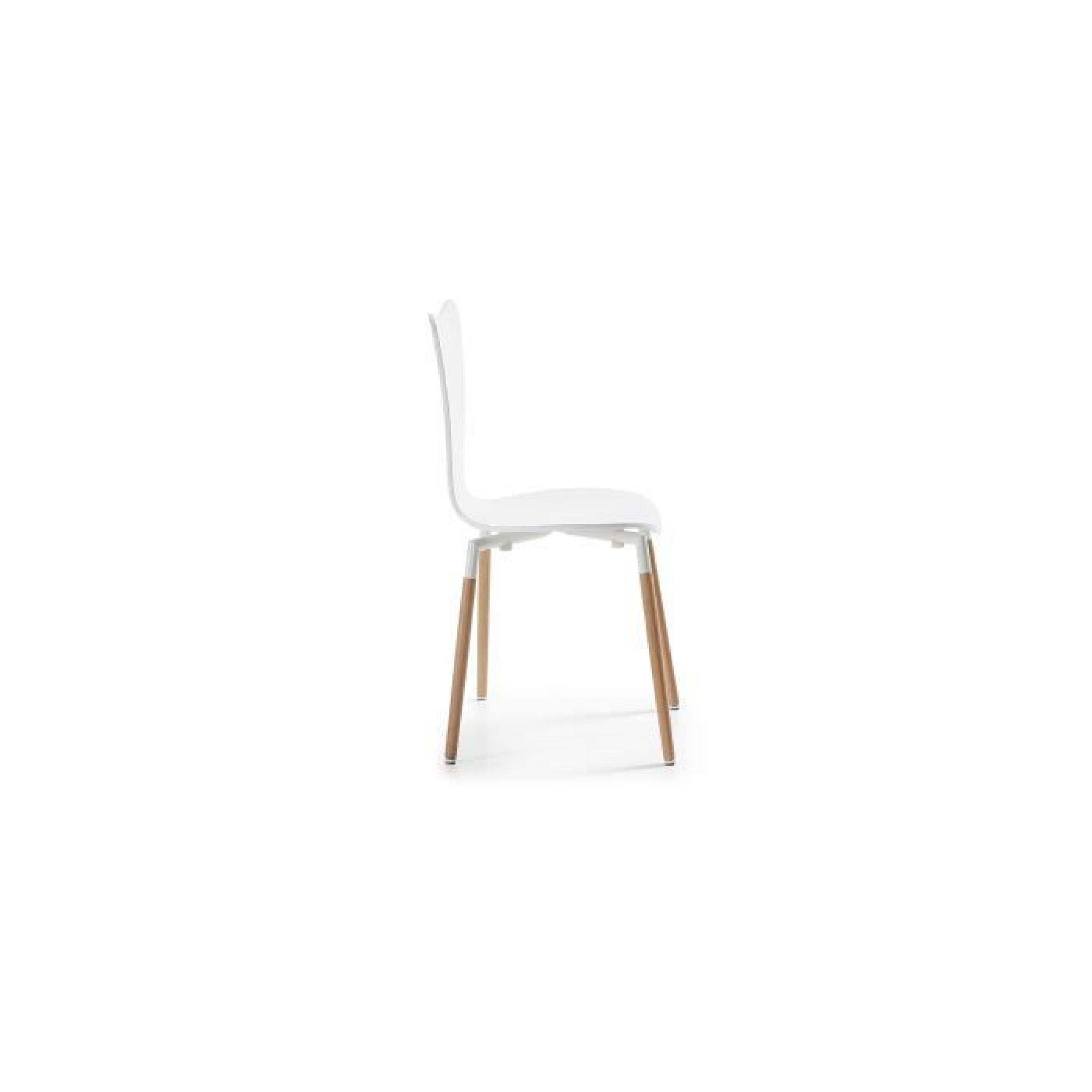 Chaise Wing, blanc pas cher