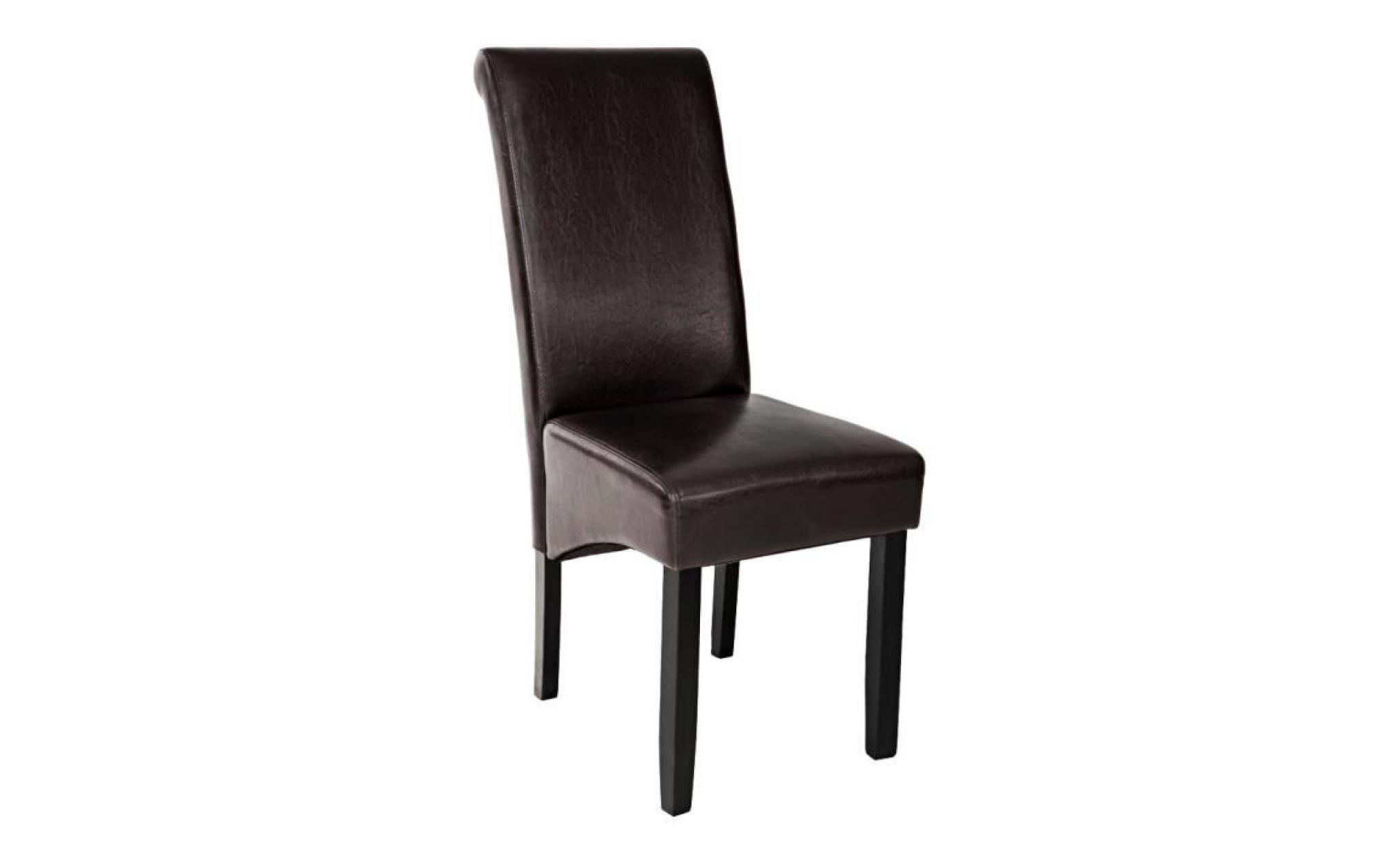 Chaise de salle à manger design 105 cm Marron, Chaise de Salon, Meuble de salon, Mobilier de Salon TECTAKE
