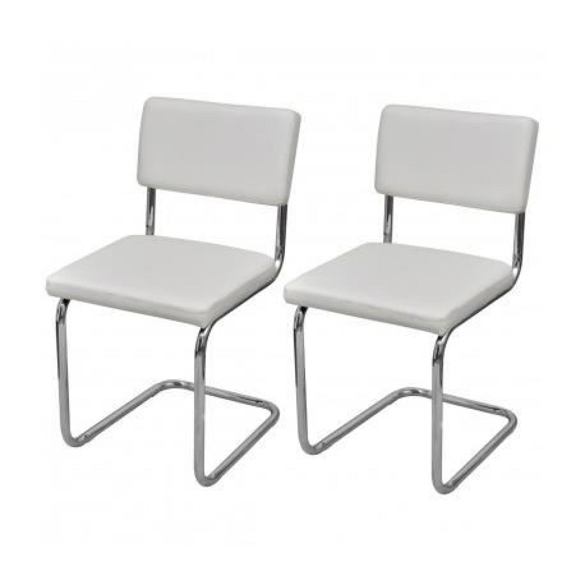 Chaises de salon Moderne Blanc (2pcs) Maja+