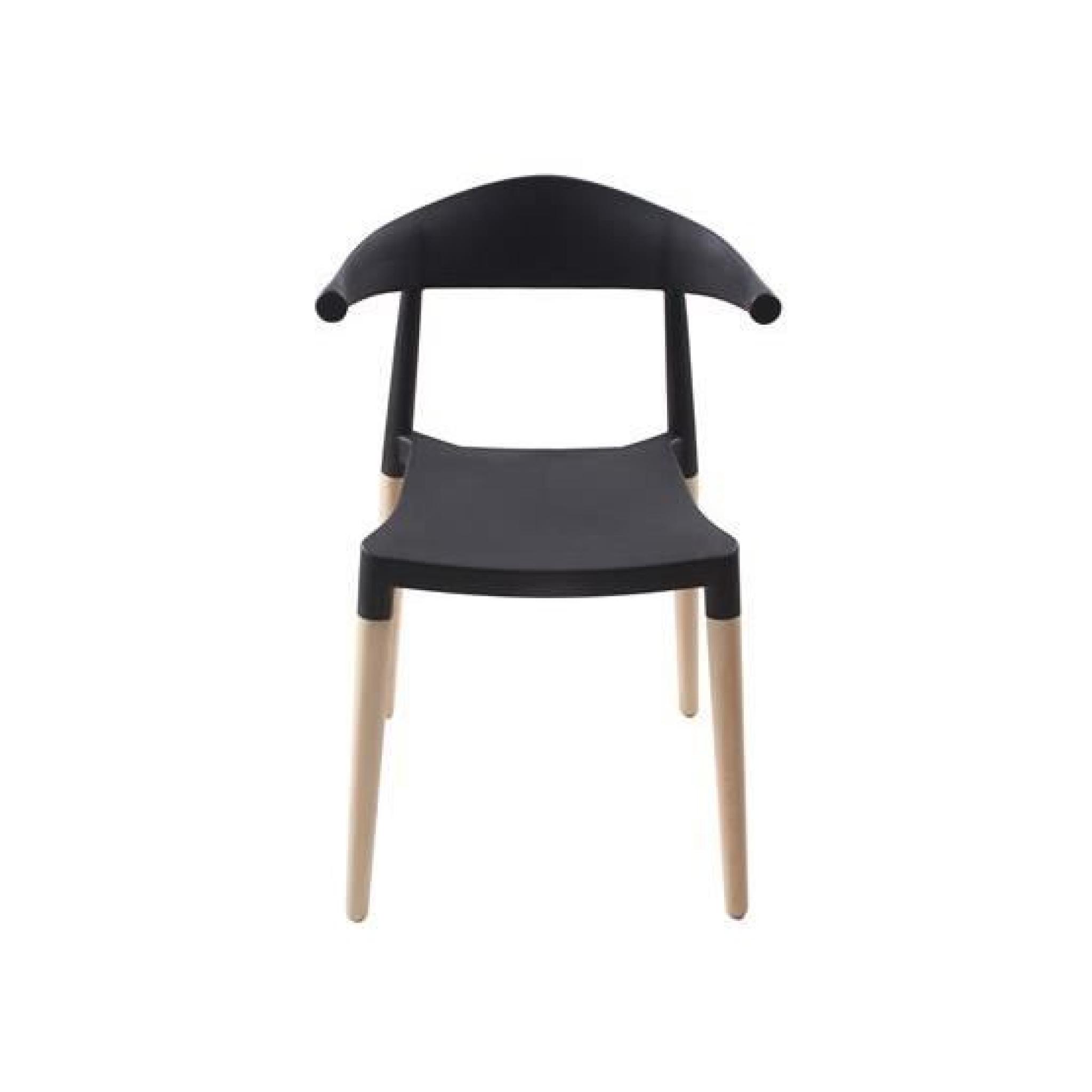 Chaises design Cuepe noir   par 4 pas cher