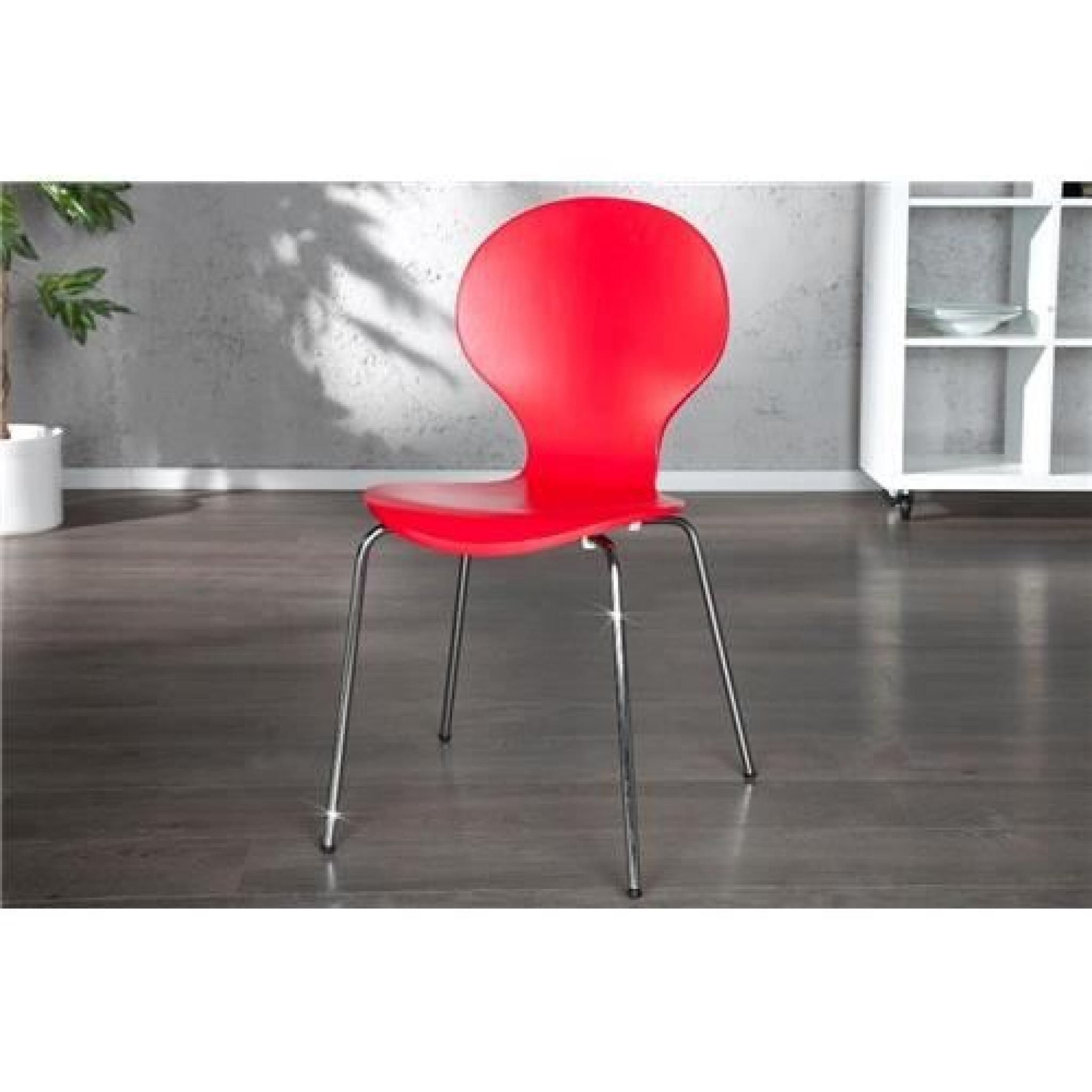 Chaises design horni-rouge-Par 2 pas cher