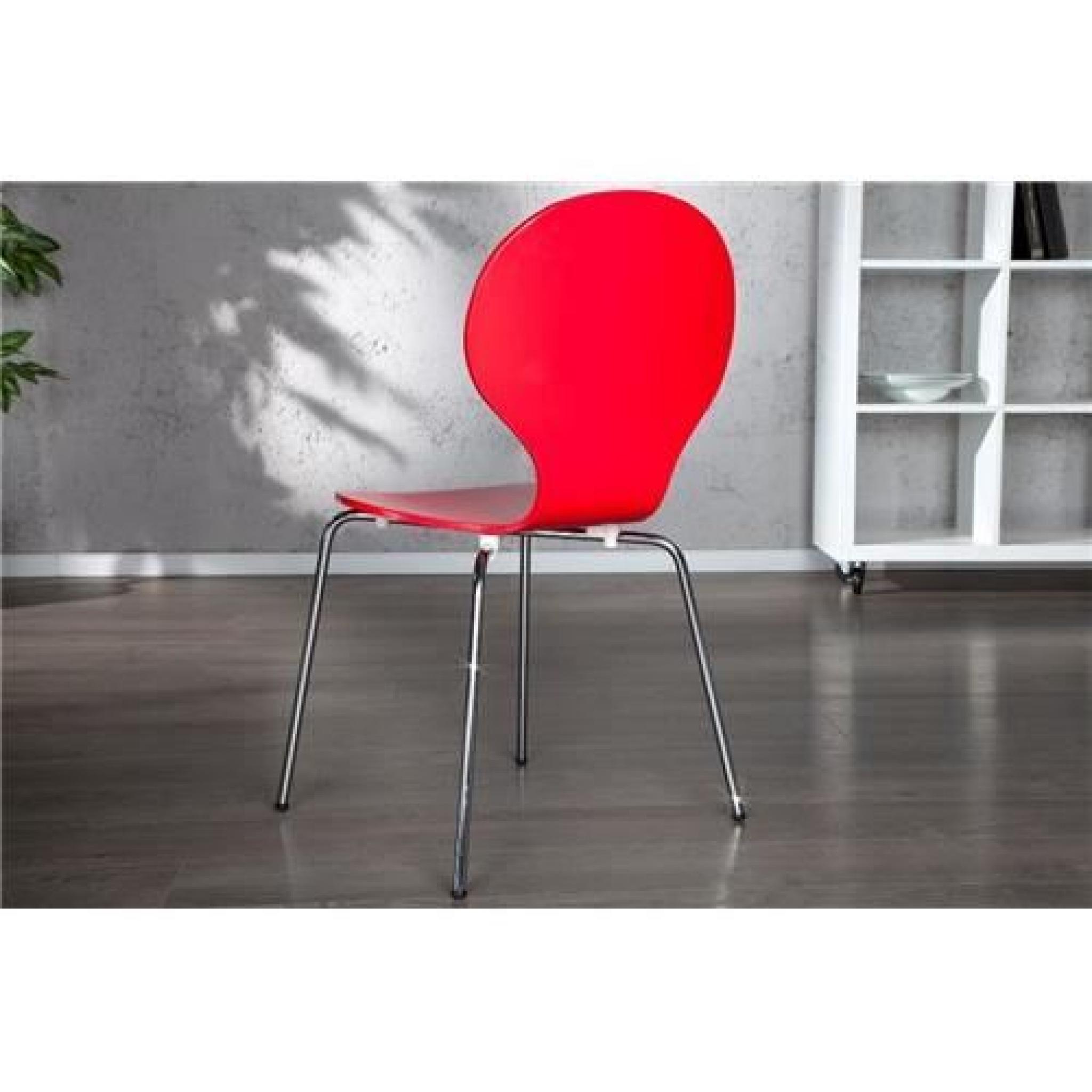 Chaises design horni-rouge-Par 2 pas cher