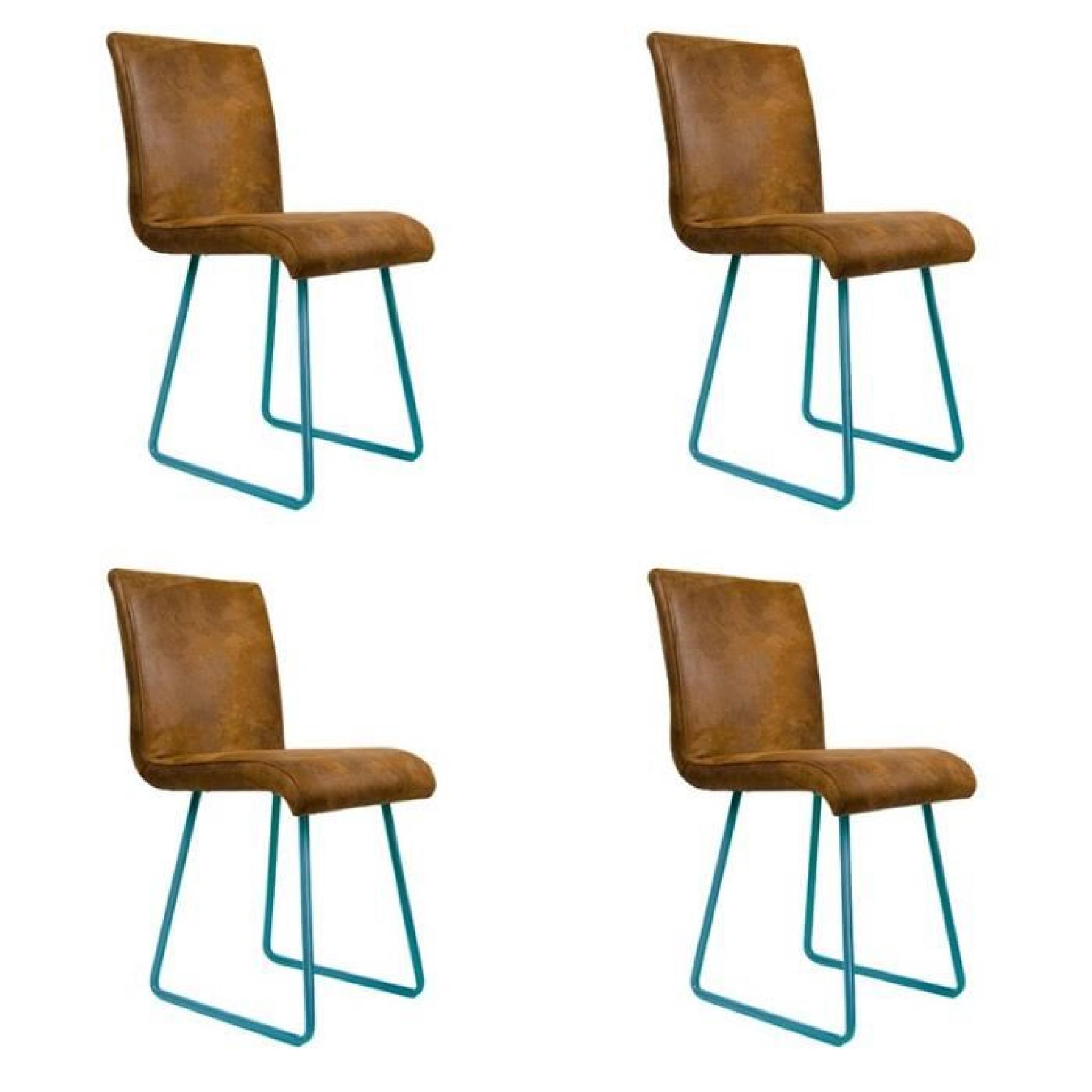 Chaises design Mews ATYLIA (X4) Couleur turquoise