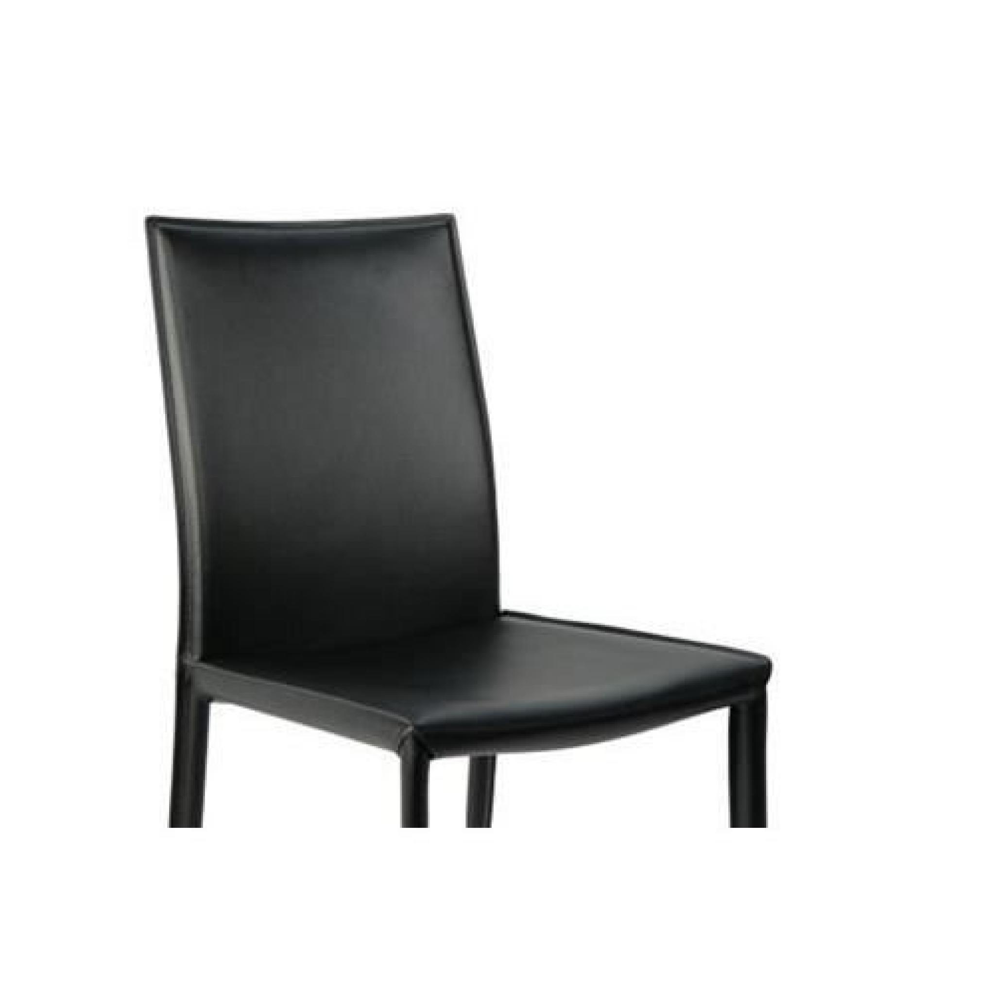 Chaises design milani-noir-Par 2 pas cher