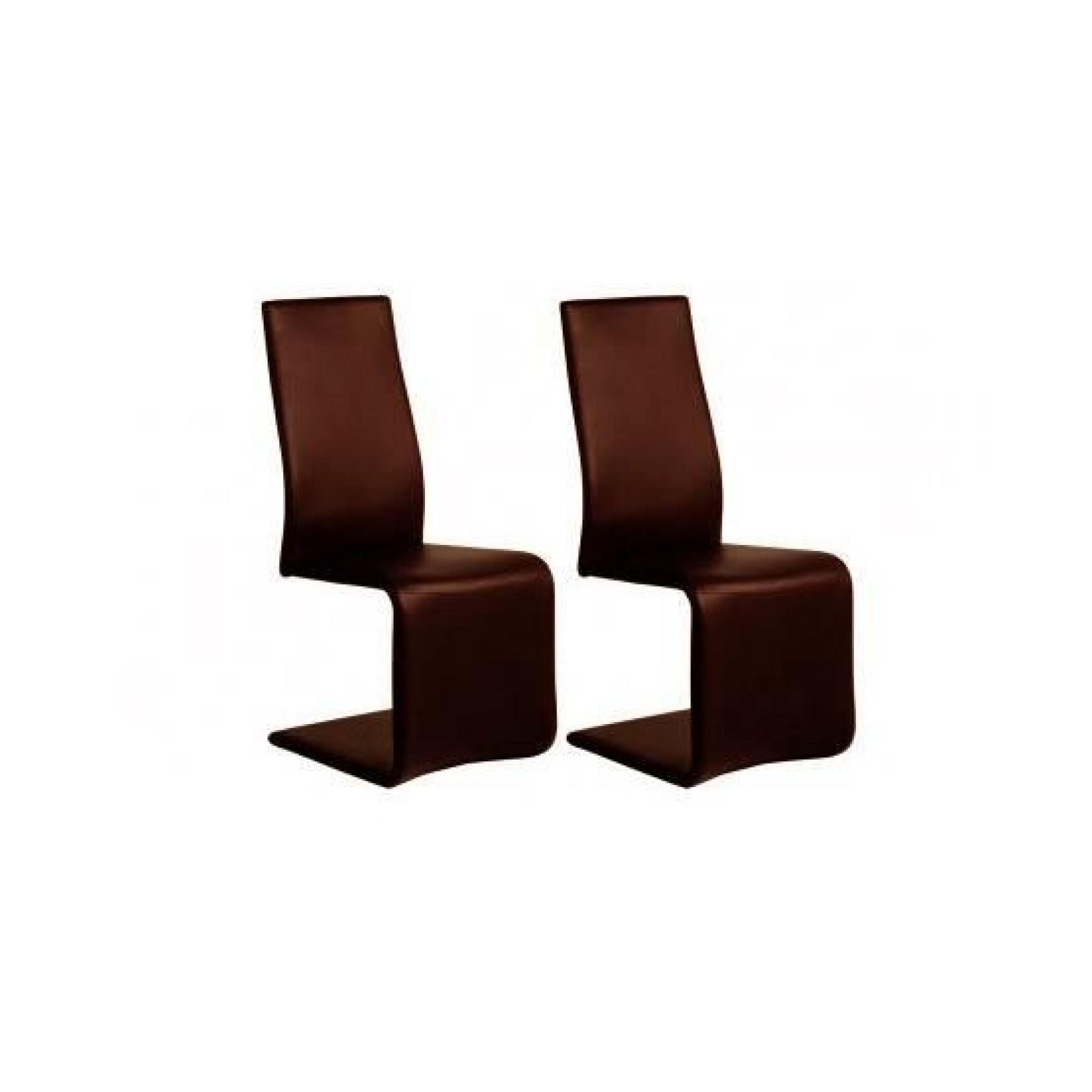 Chaises design Padma chocolat  