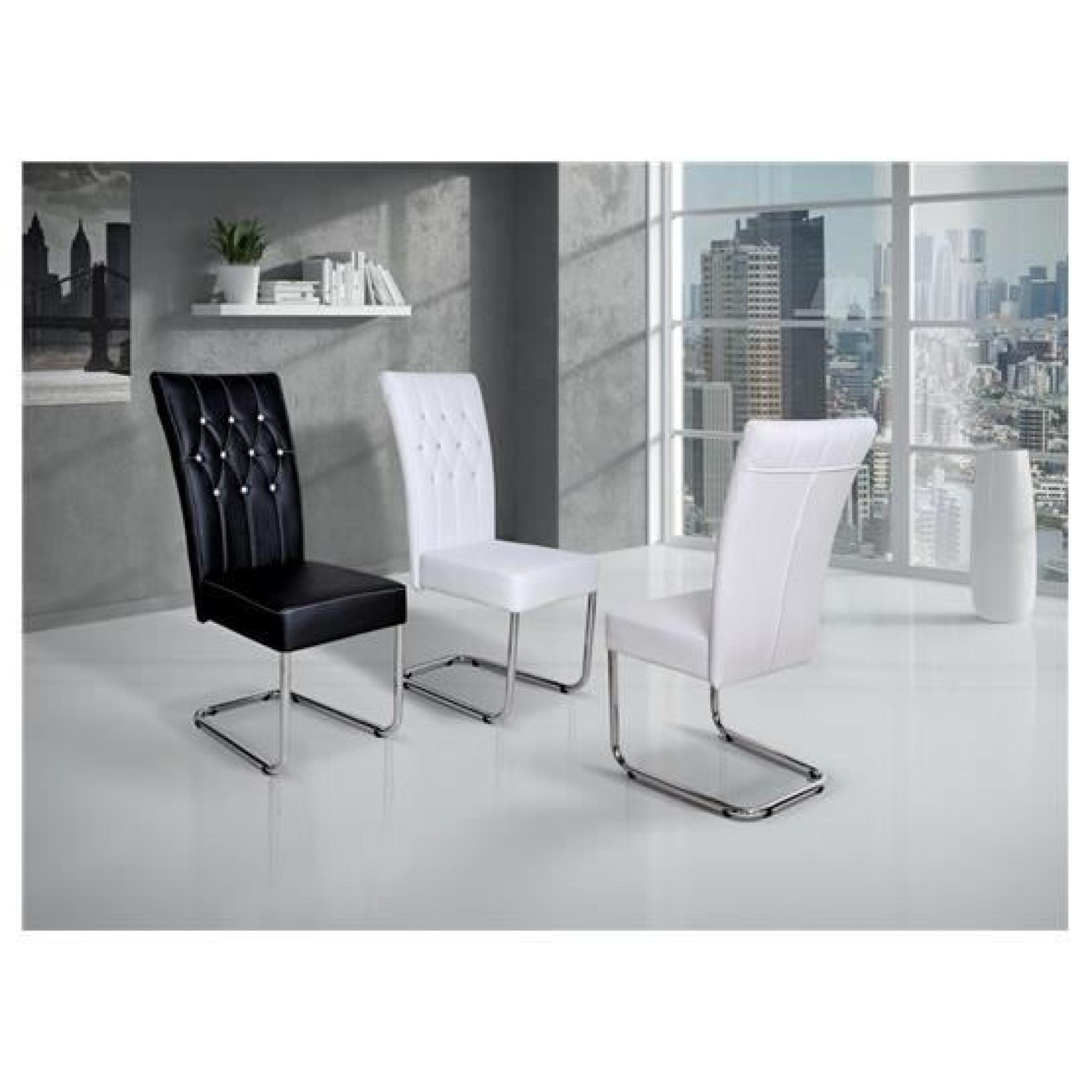 Chaises design Wanpa blanc   par 2