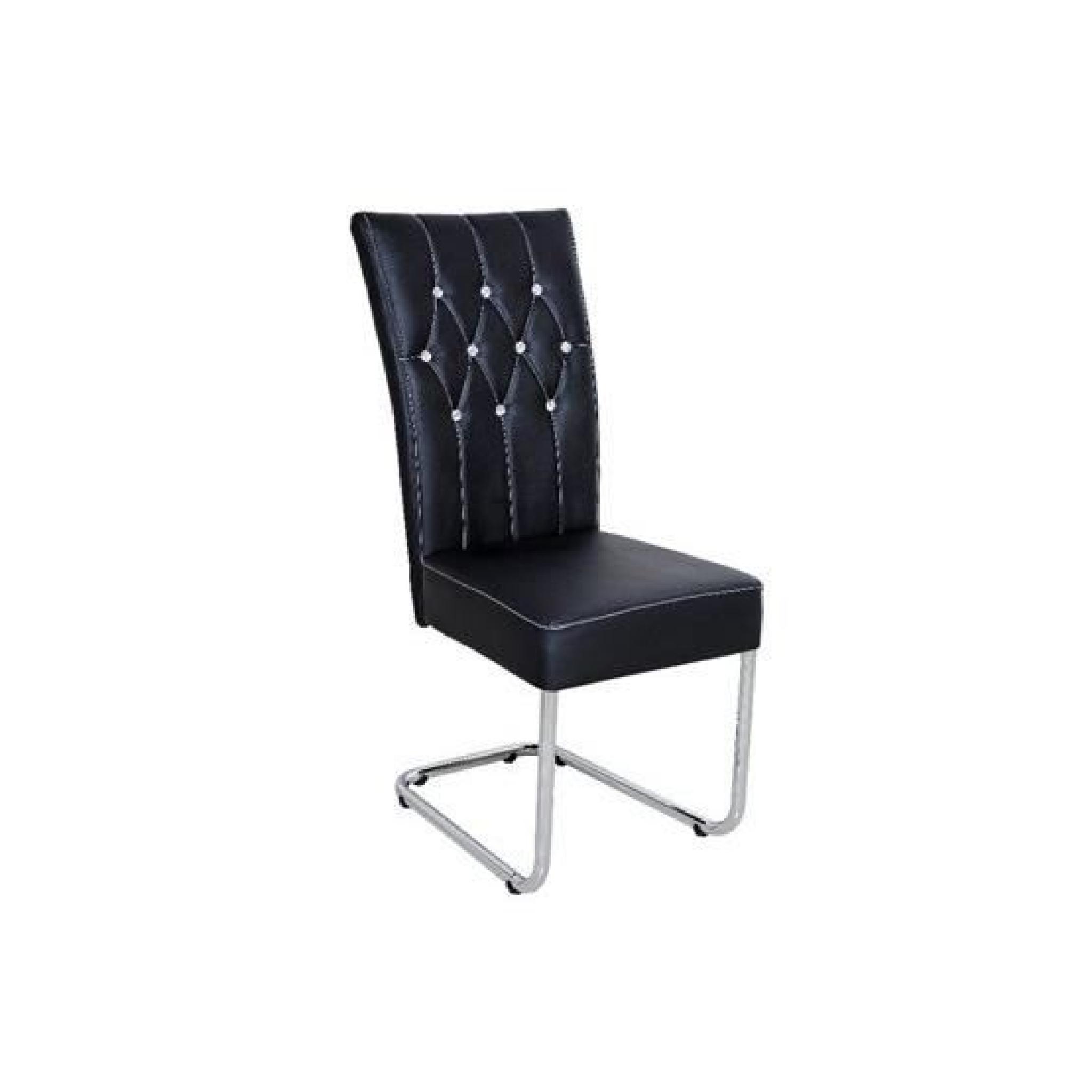 Chaises design Wanpa noir   par 2 pas cher