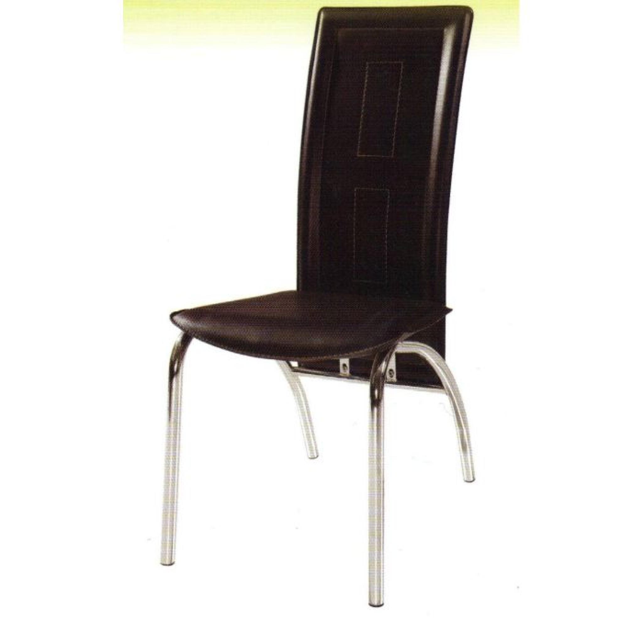 Chaises moderne Lila-noir-Par 6 pas cher