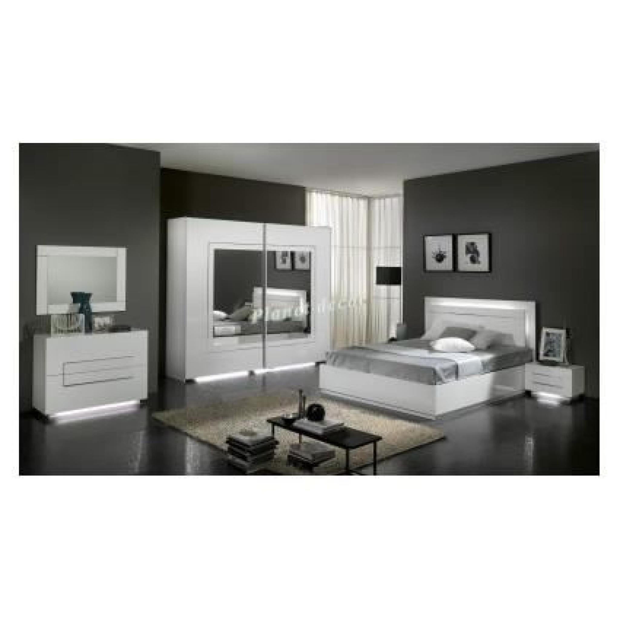Chambre à coucher adulte model CITY Armoire L 200 cm