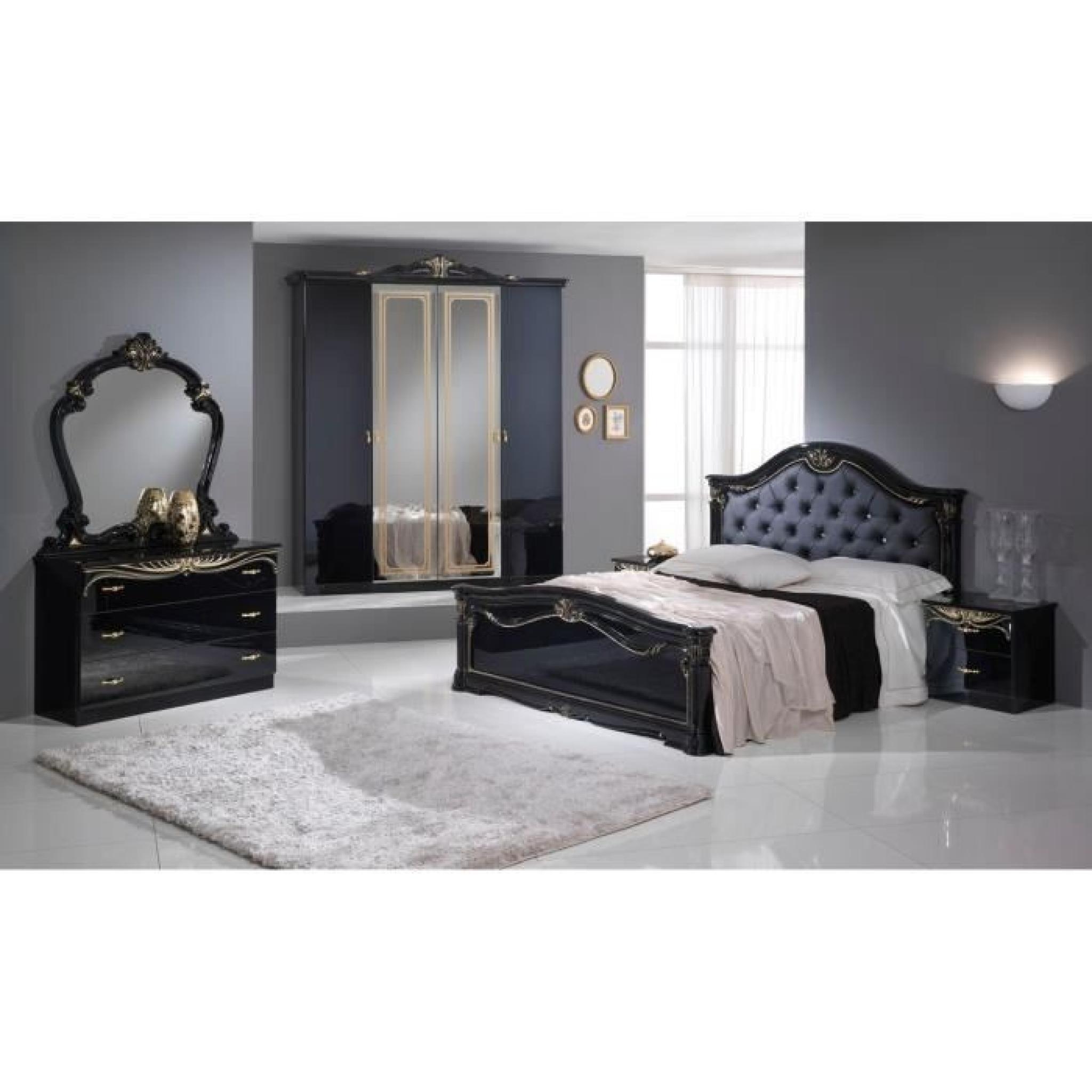 Chambre à coucher model EVA noir