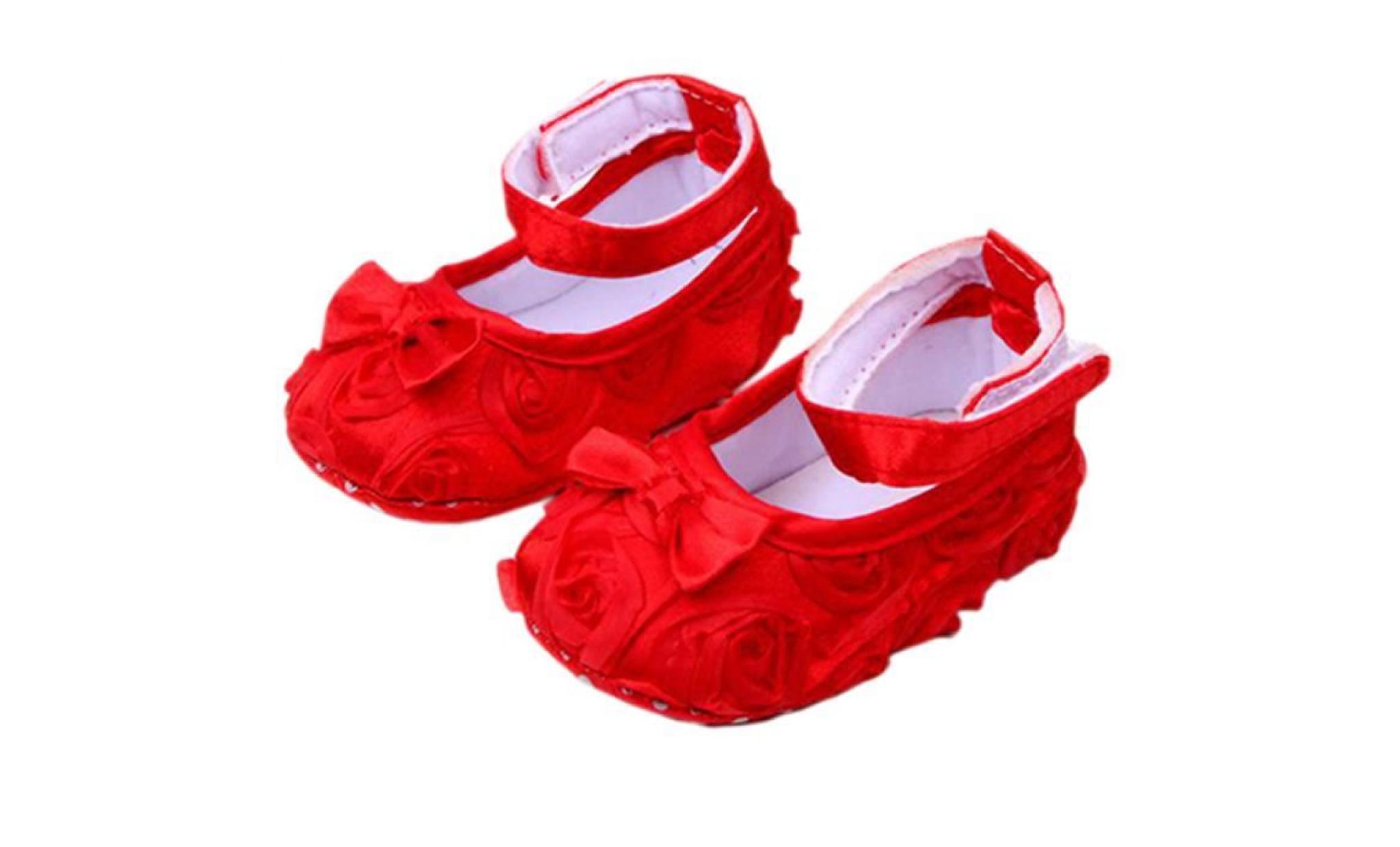 chaussures douces confortables anti dérapantes pour bébés de bébé filles de bébé dans un berceau 0 18m rose de 0 à 6 mois (11)