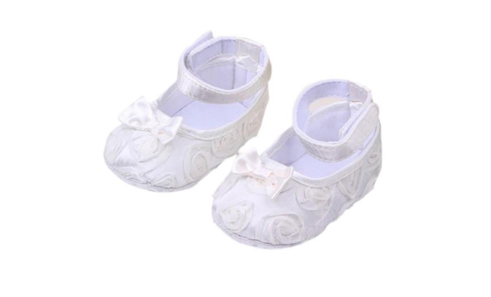 chaussures douces confortables antidérapantes pour bébés, filles de bébé, lit de bébé 0 18 mois, blanc 0 6 mois (11)