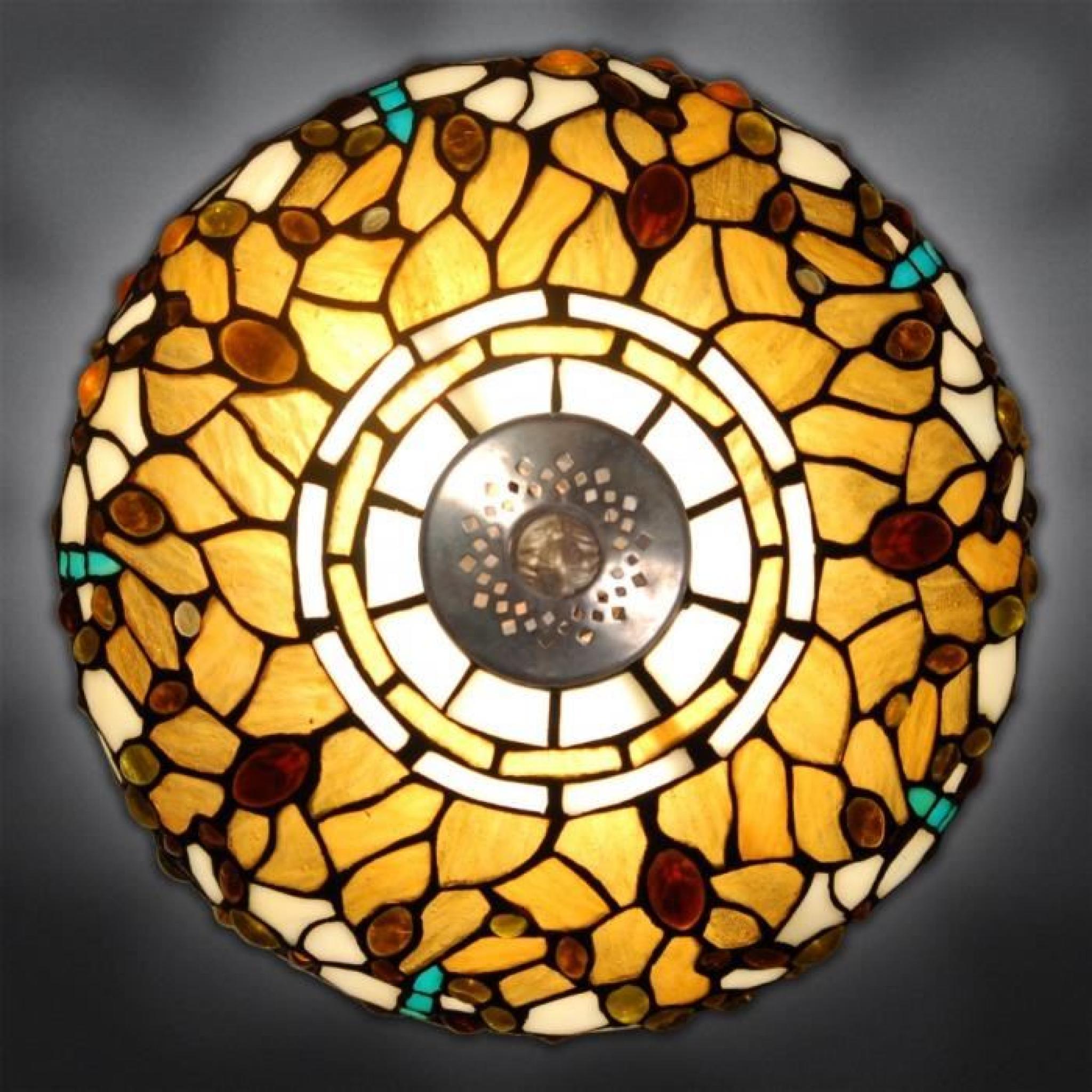 Chevet libellule Lampe de chevet avec abat-jour de verre soudé de style Tiffany et base de métallique bronzé pas cher