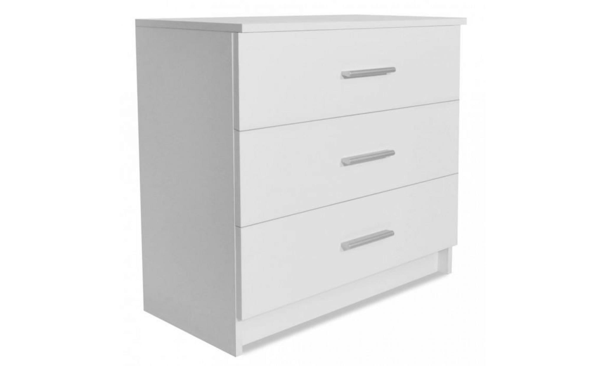 chevets  commode agglomere 71 x 35 x 69 cm blanc