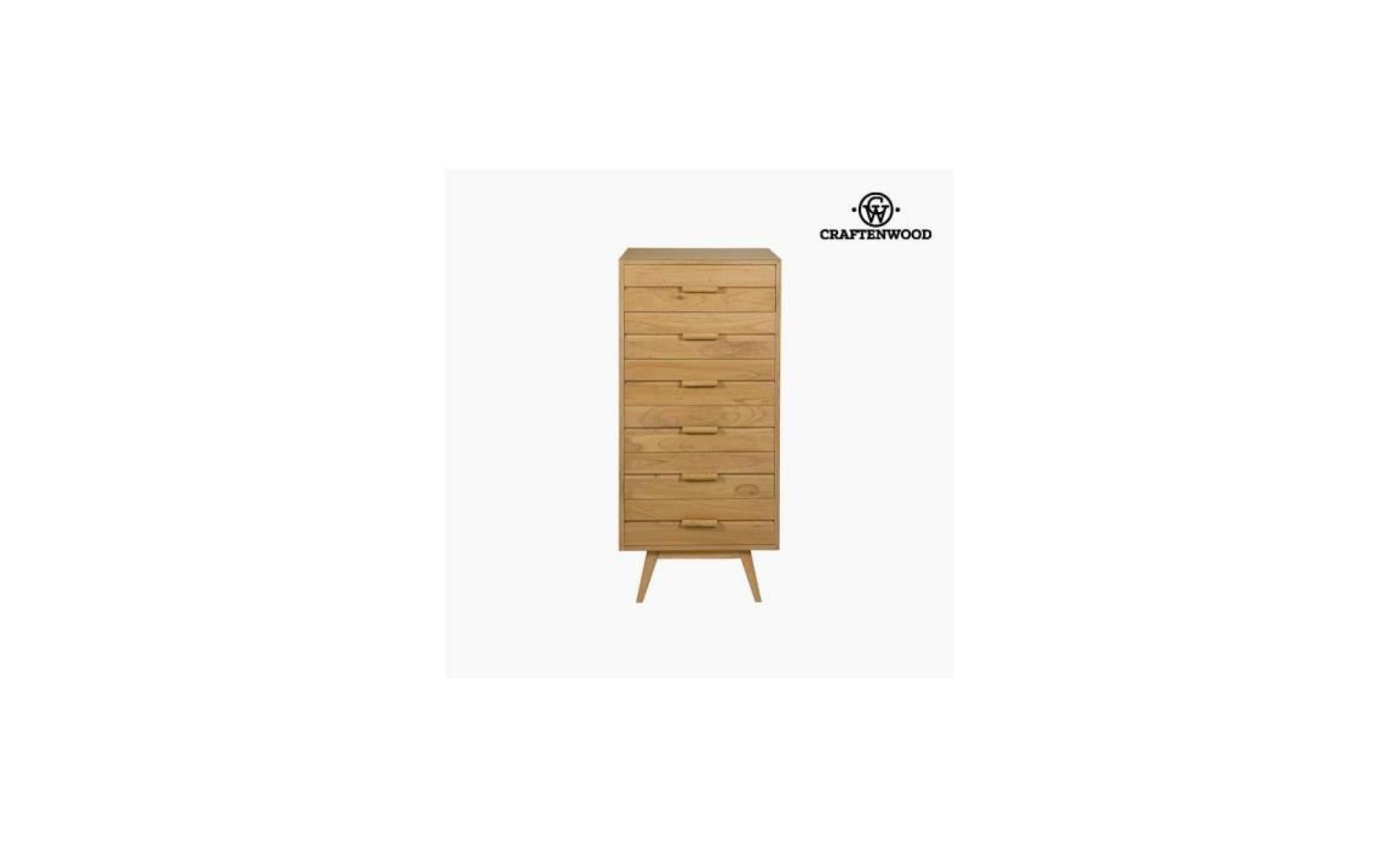 chiffonnier bois mindi (118 x 55 x 40 cm)   collection serious line by craftenwood   s0106163 pas cher