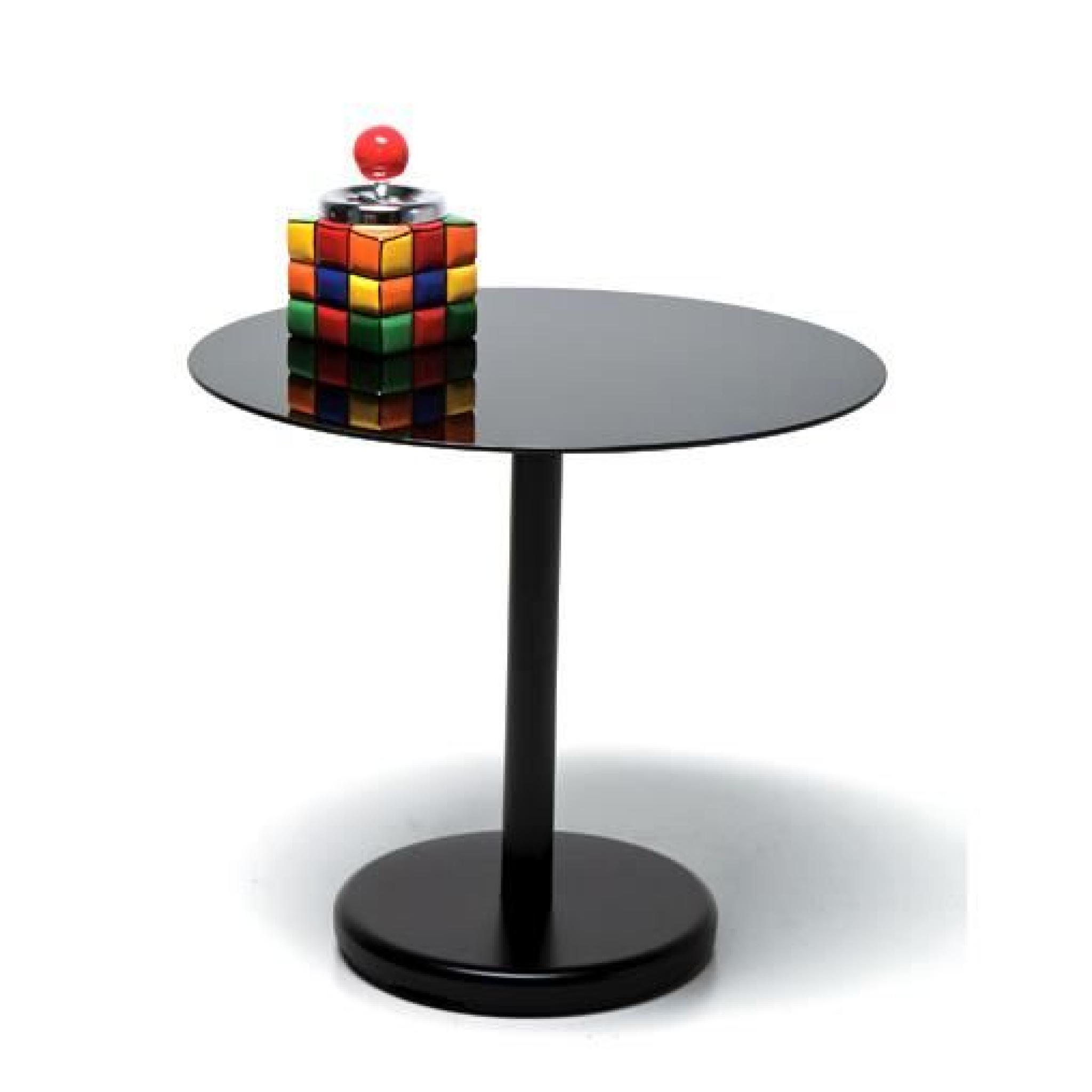 CIRCLE by Kare Table d'appoint noir pas cher