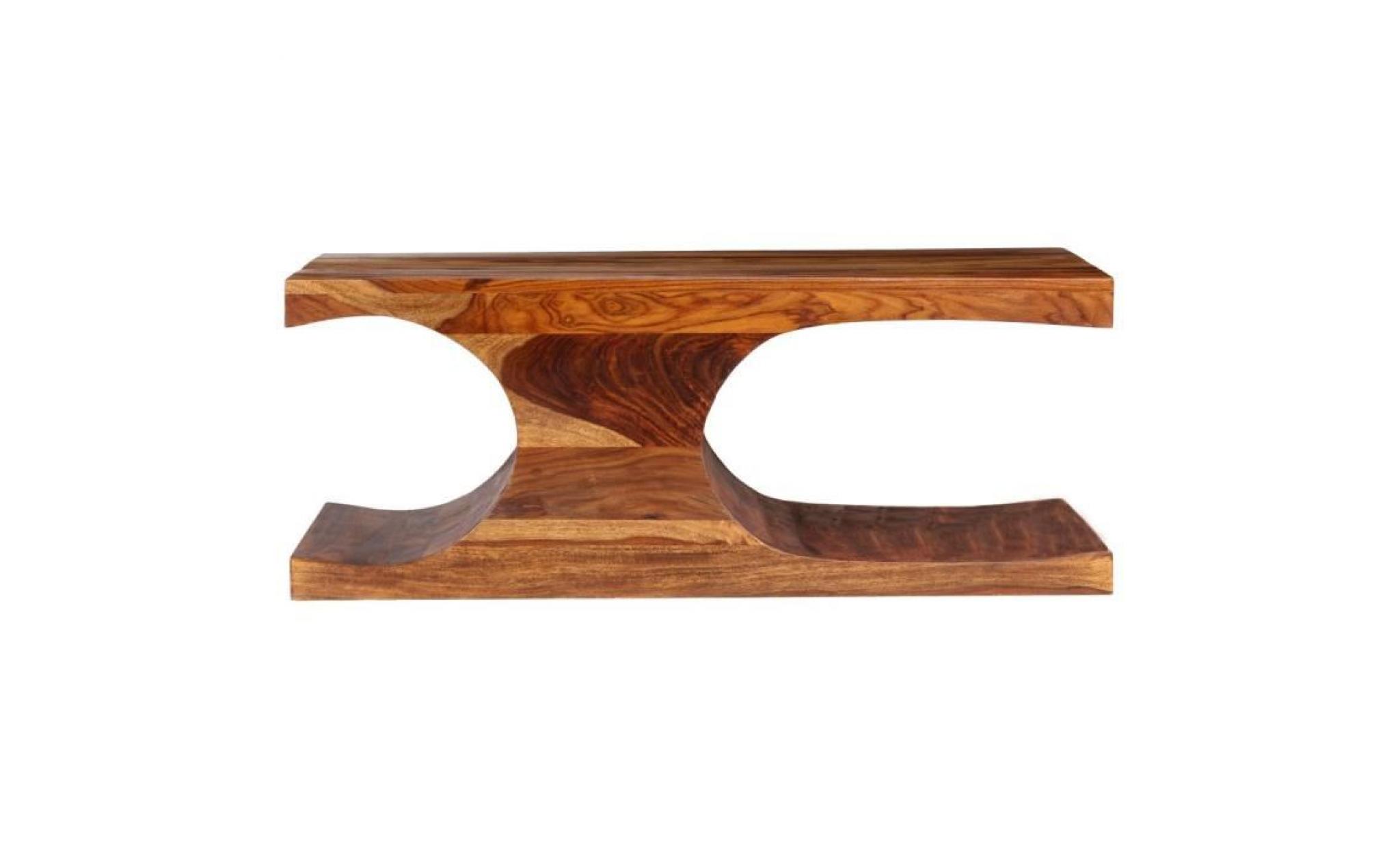 classique table basse table de salon bois massif de sesham 90 x 50 x 35 cm pas cher