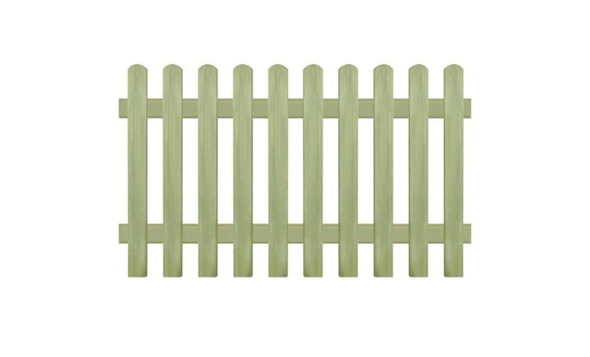 clôture bois de pin imprégné 170 x 100 cm 6   9 cm