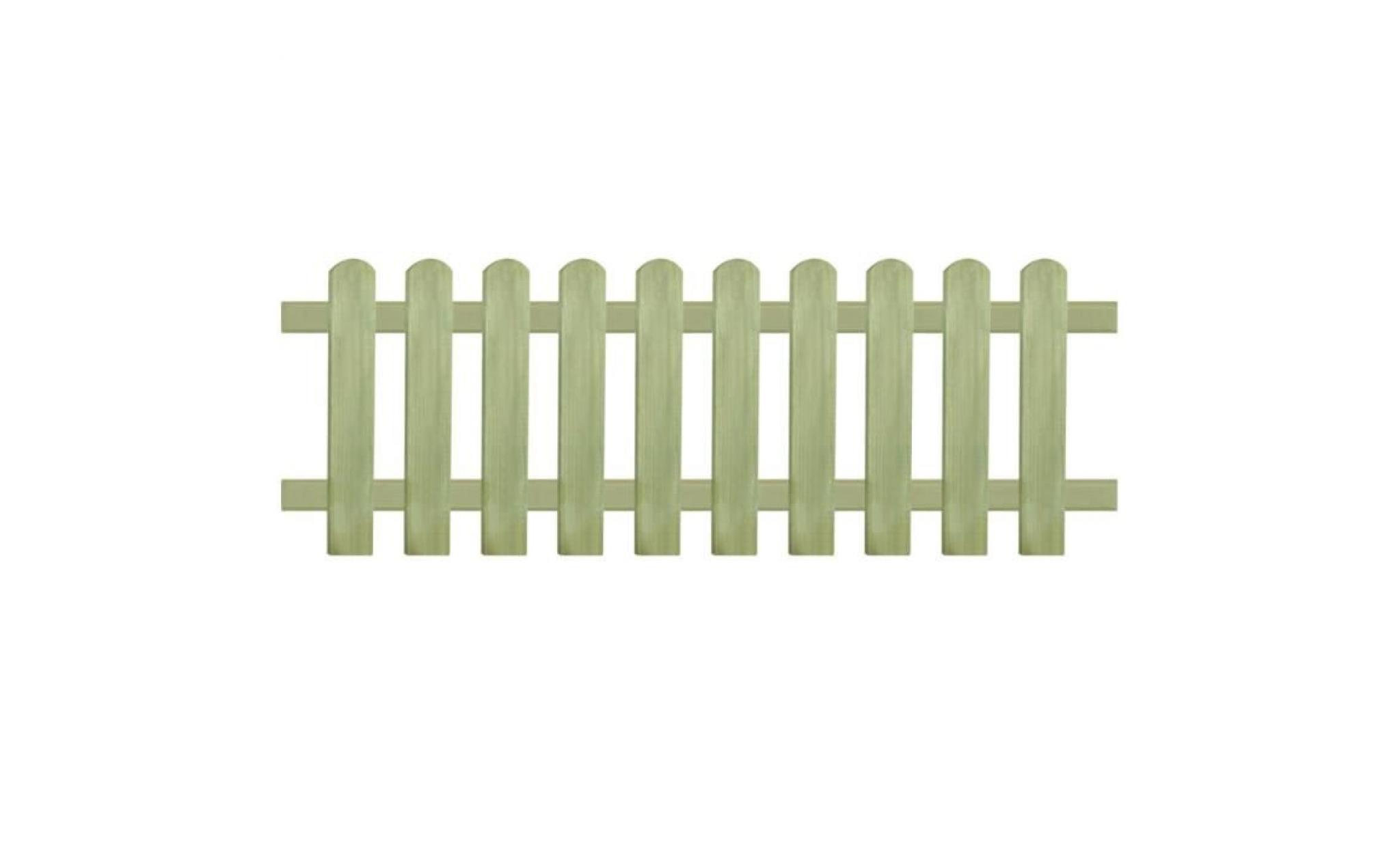 clôture bois de pin imprégné 170 x 60 cm 6   9 cm