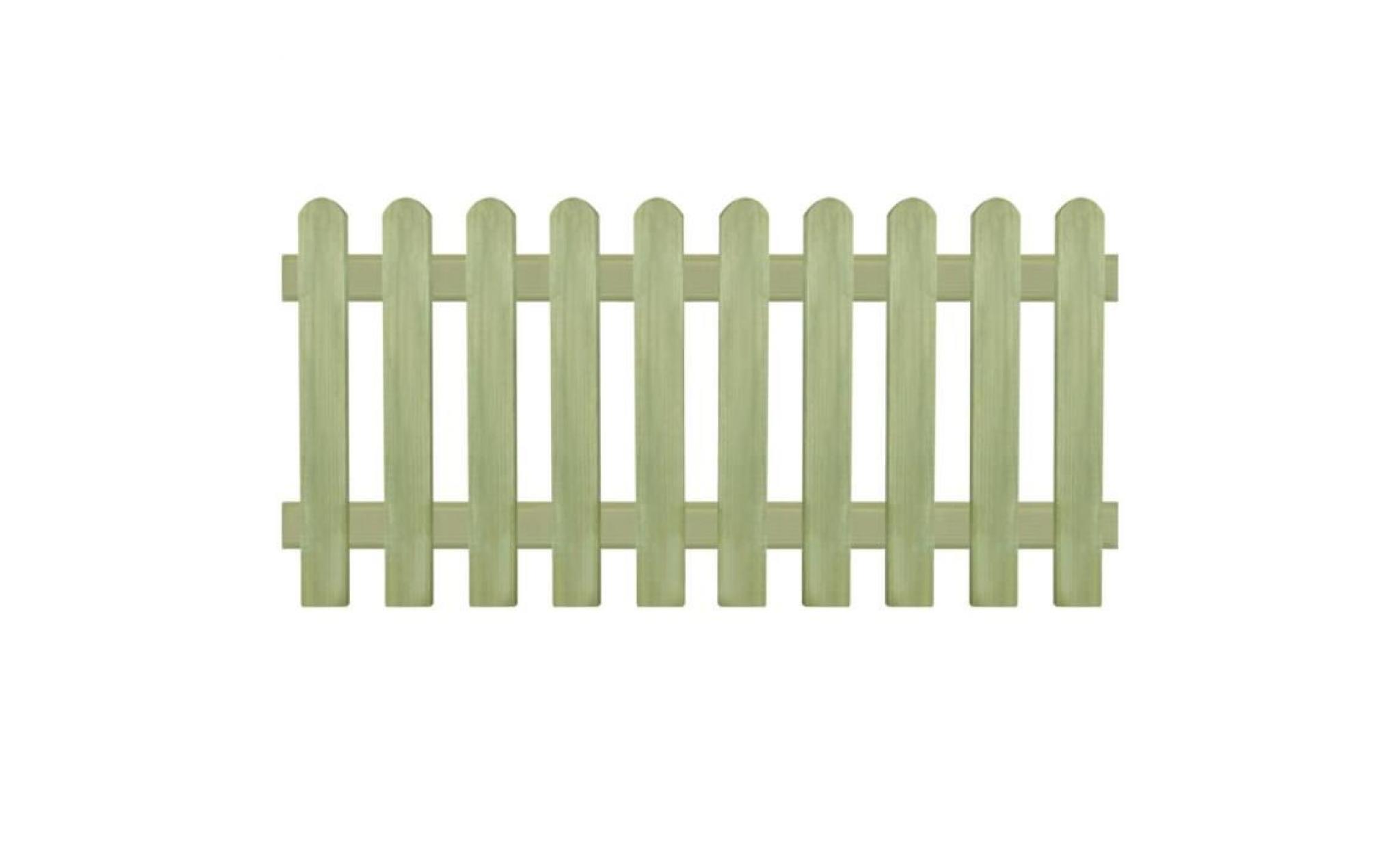 clôture bois de pin imprégné 170 x 80 cm 6   9 cm