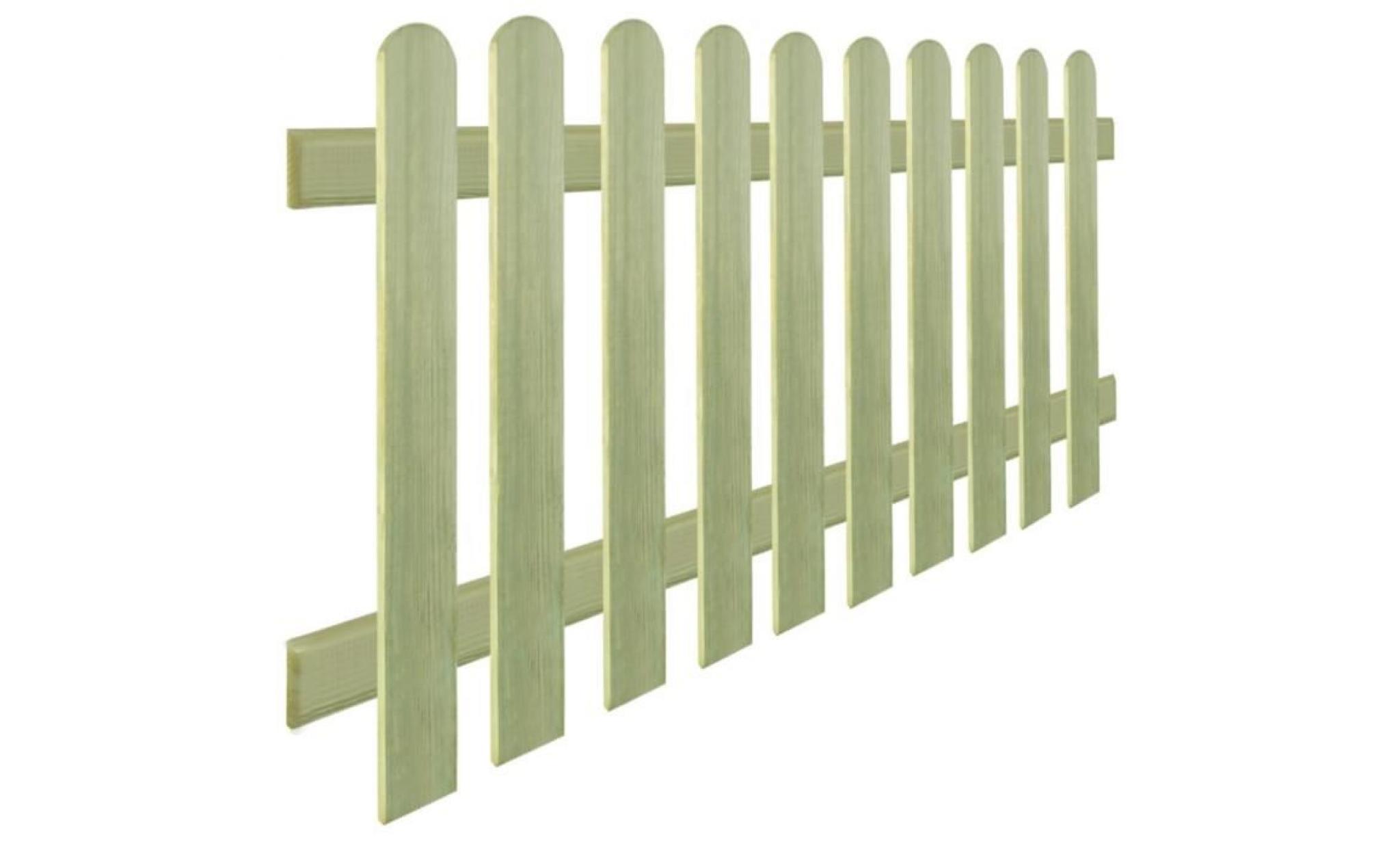 clôture bois de pin imprégné 170 x 80 cm 6   9 cm pas cher