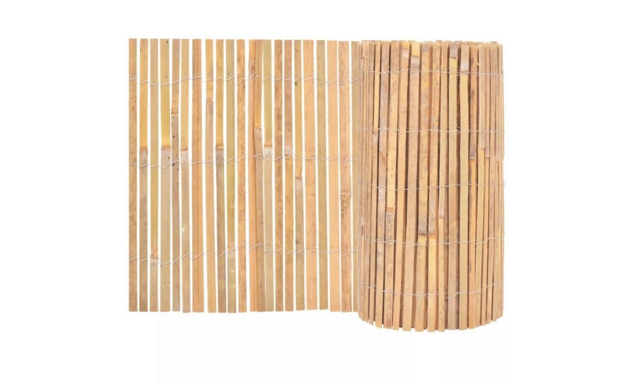 clôture de jardin bambou 1000 x 50 cm pas cher