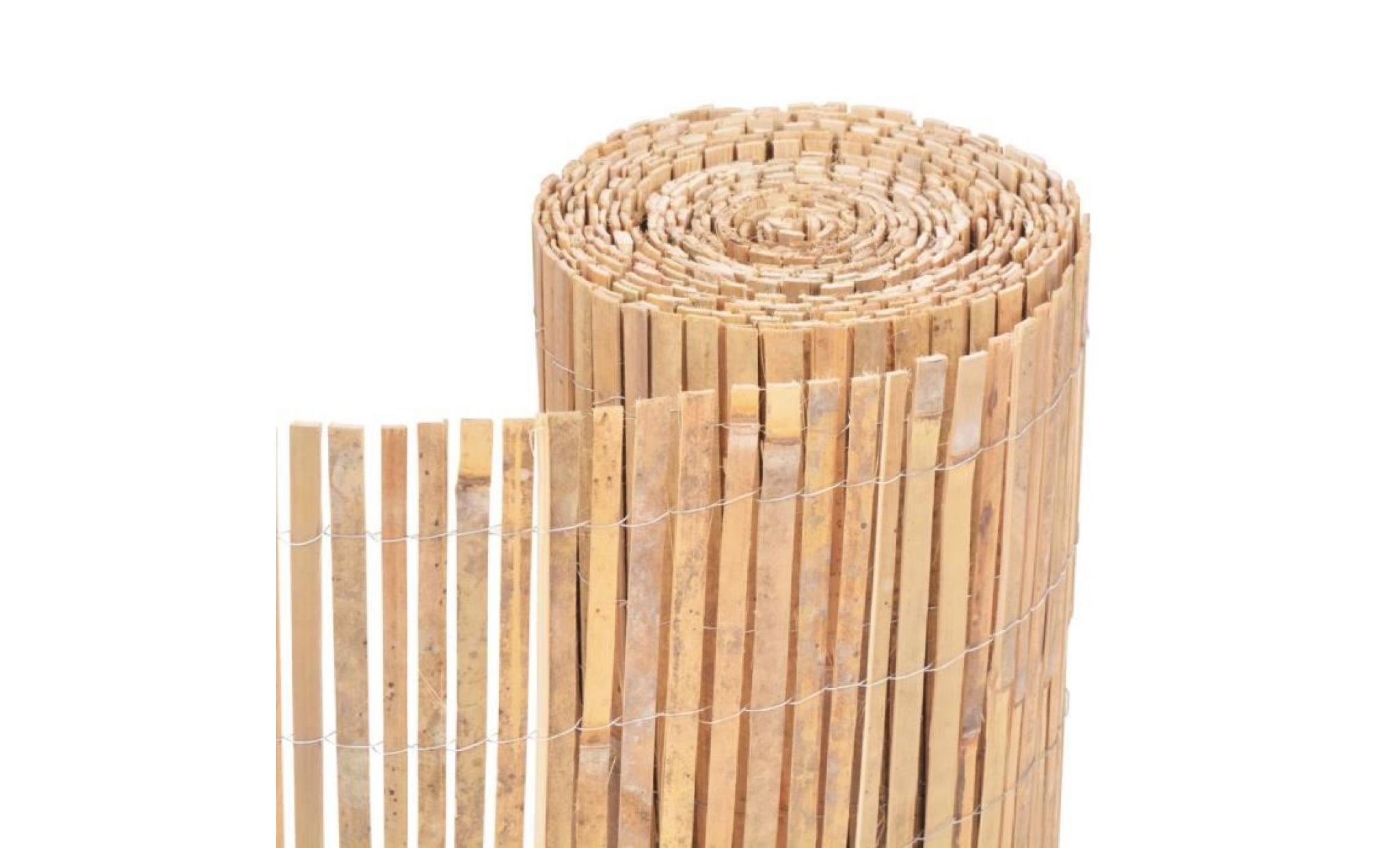 clôture de jardin bambou 1000 x 50 cm pas cher